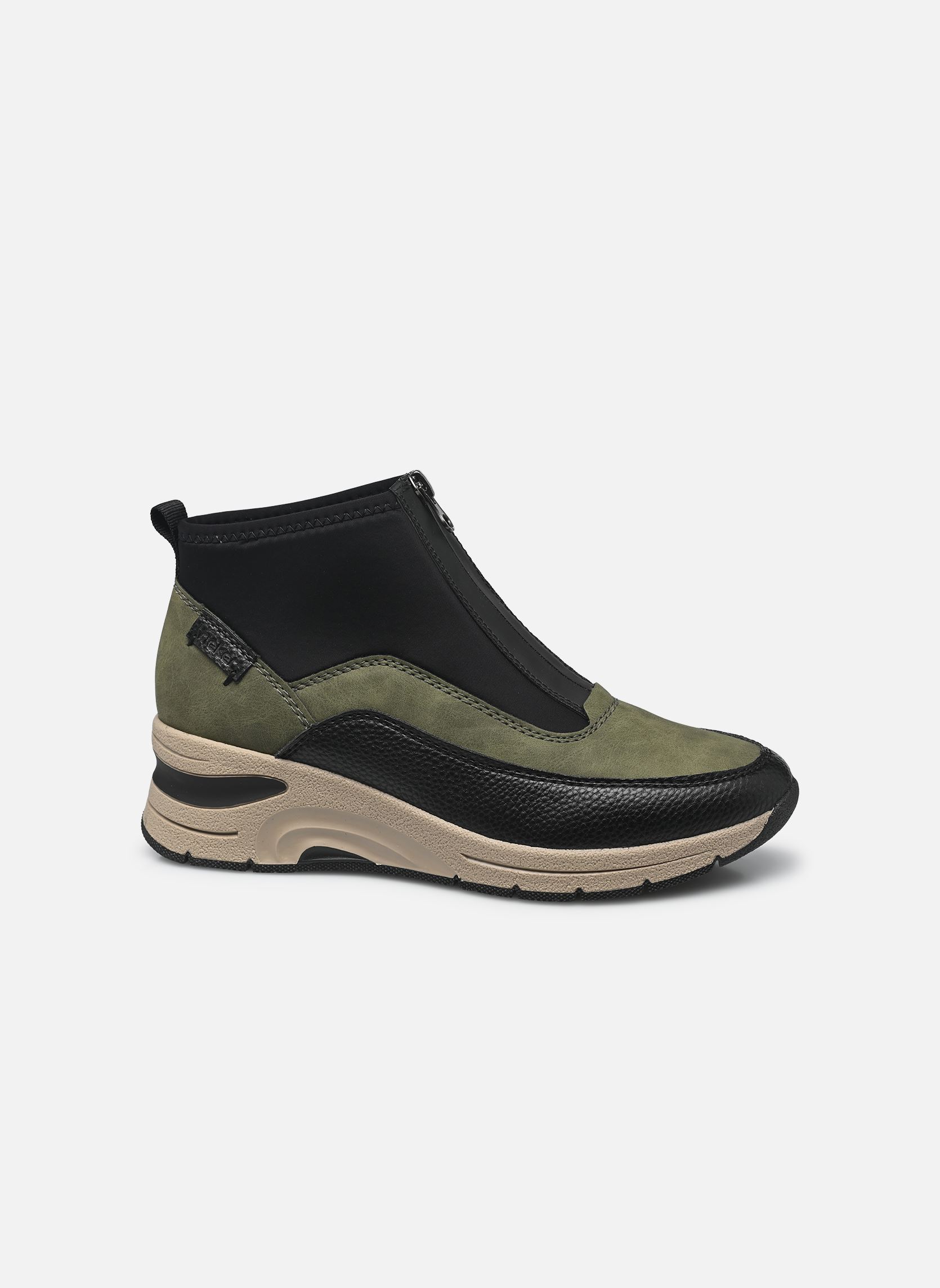Baskets compensées N9362 femme noir Rieker Baskets compensées N9362 femme noir SCHWARZ/LIANE/SCHWARZ
