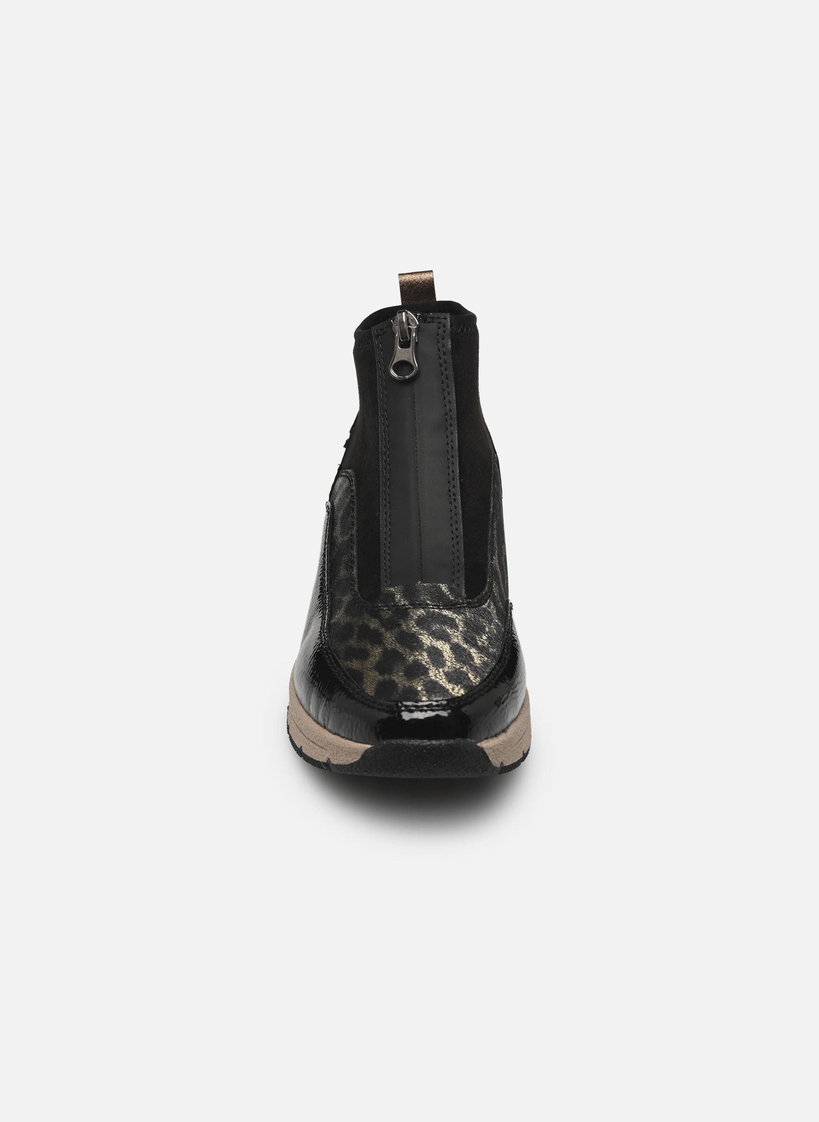 Baskets compensées N9362 femme noir Rieker Baskets compensées N9362 femme noir BLACK/GOLD-SCHWARZ/SCHWARZ/SCH