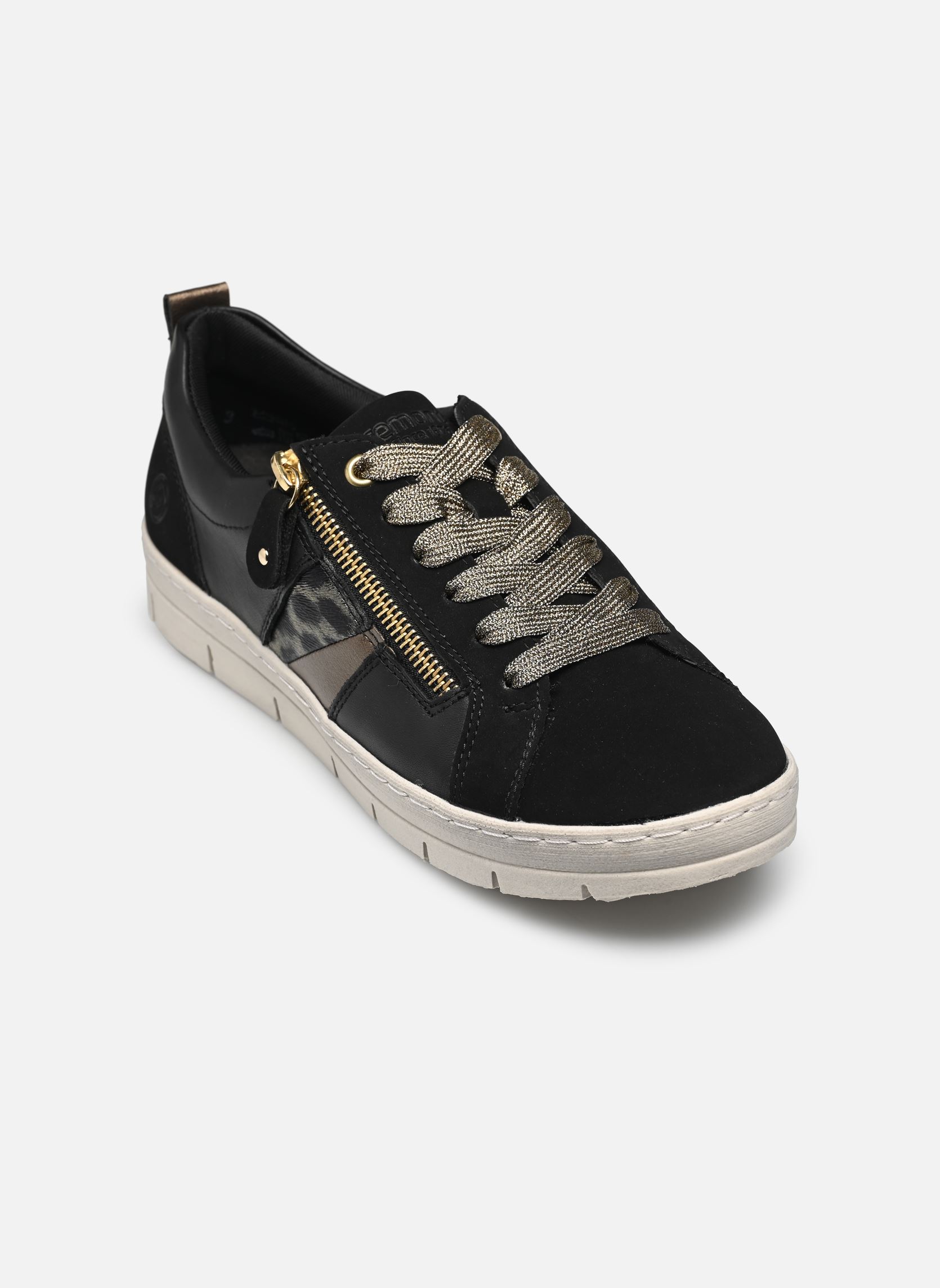 Lage sneakers D5833 dames zwart Remonte Lage sneakers D5833 dames zwart SCHWARZ/SCHWARZ-METALLIC/BLACK