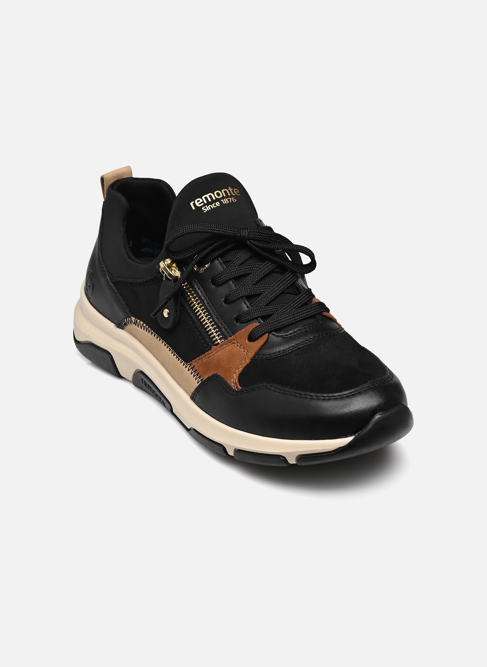 Zapatillas bajas D1S02 mujer negro Remonte Zapatillas bajas D1S02 mujer negro SCHWARZ/SCHWARZ/REH/MARBLE/SCH