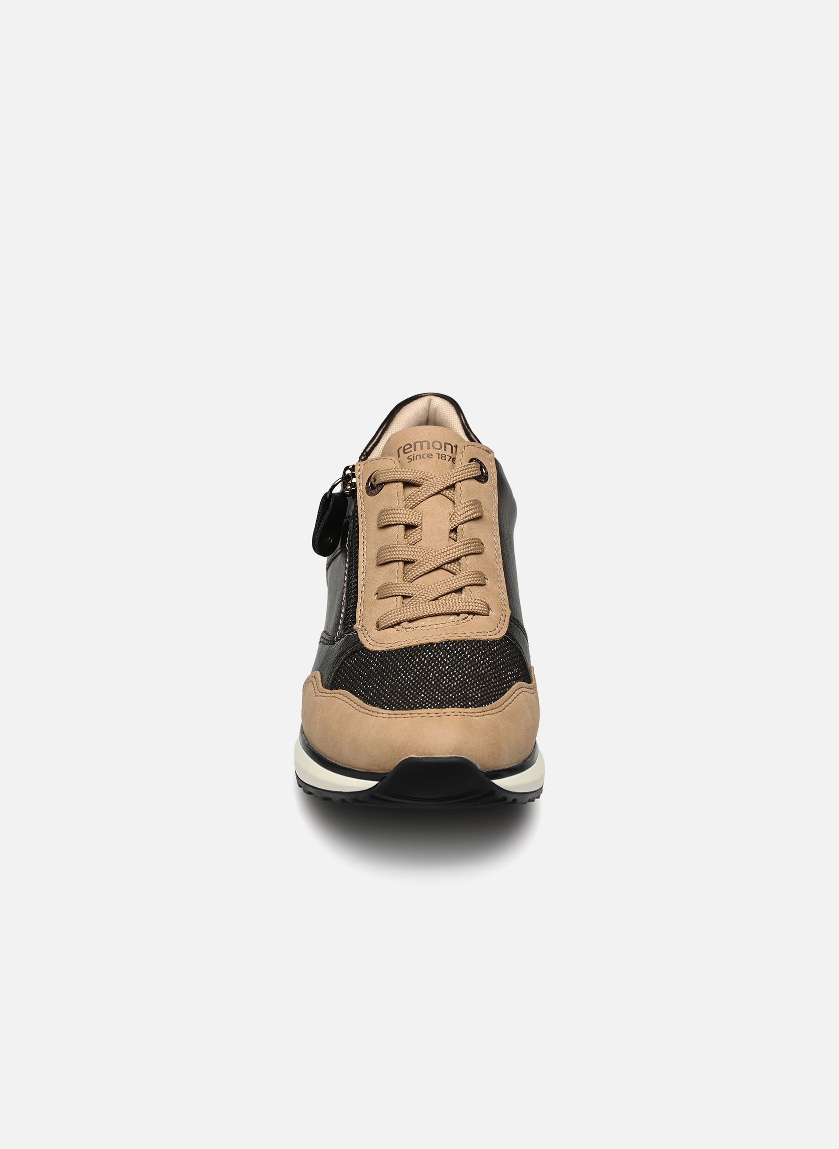 Lage sneakers D1G08 dames beige Remonte Lage sneakers D1G08 dames beige MARBLE/SCHWARZ-BRONZE/ANTIK/BR