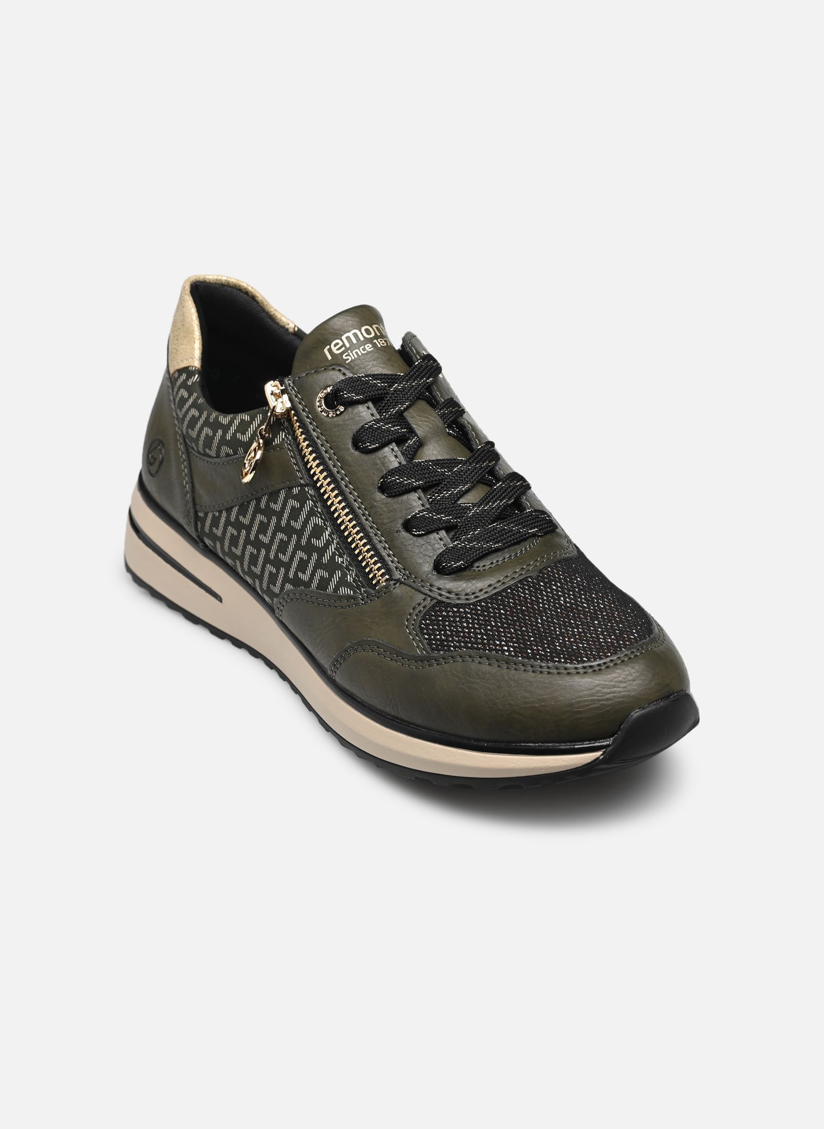 Baskets basses D1G08 femme vert Remonte Baskets basses D1G08 femme vert FOREST/SCHWARZ-BRONZE/FOREST/A