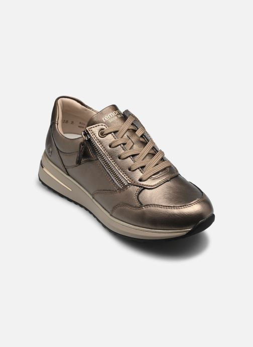 Remonte Lage sneakers D1G08 dames goud en brons