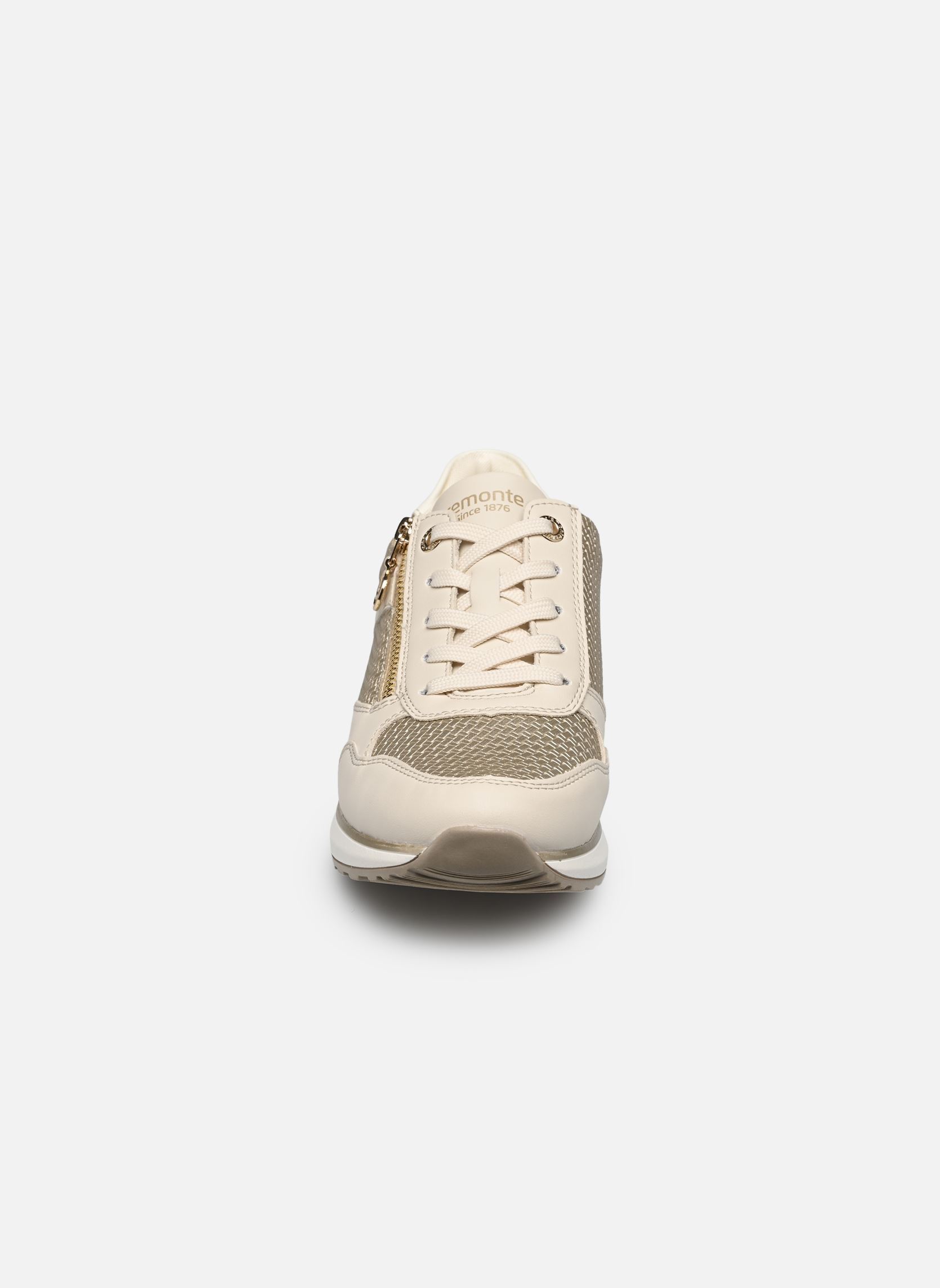 Lage sneakers D1G08 dames goud en brons Remonte Lage sneakers D1G08 dames goud en brons PORZELLAN/PALEGOLD/OFFWHITE
