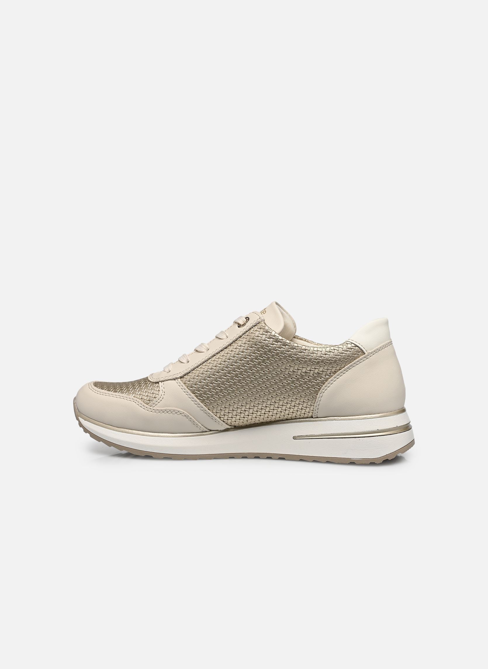 Lage sneakers D1G08 dames goud en brons Remonte Lage sneakers D1G08 dames goud en brons PORZELLAN/PALEGOLD/OFFWHITE