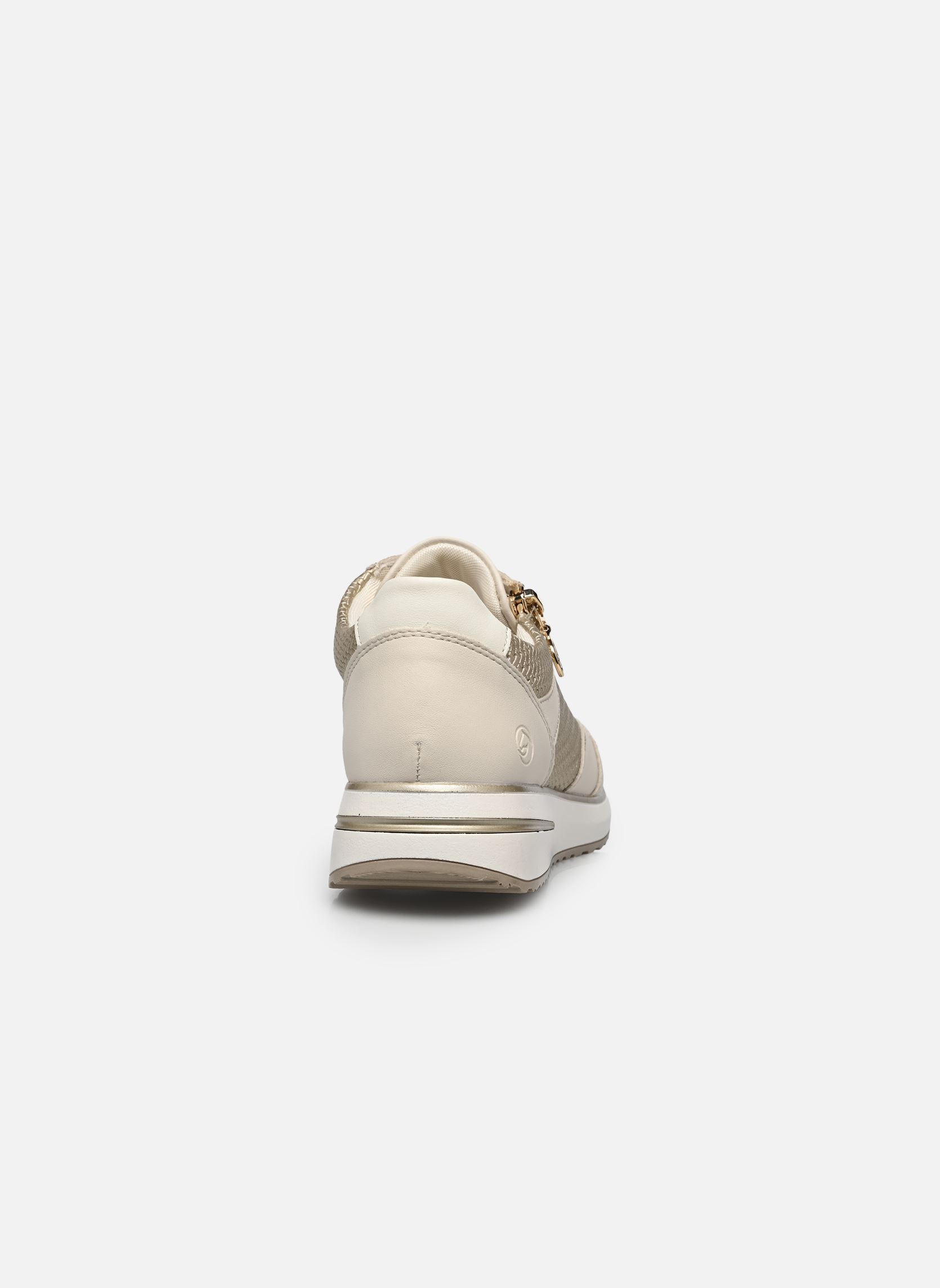 Lage sneakers D1G08 dames goud en brons Remonte Lage sneakers D1G08 dames goud en brons PORZELLAN/PALEGOLD/OFFWHITE