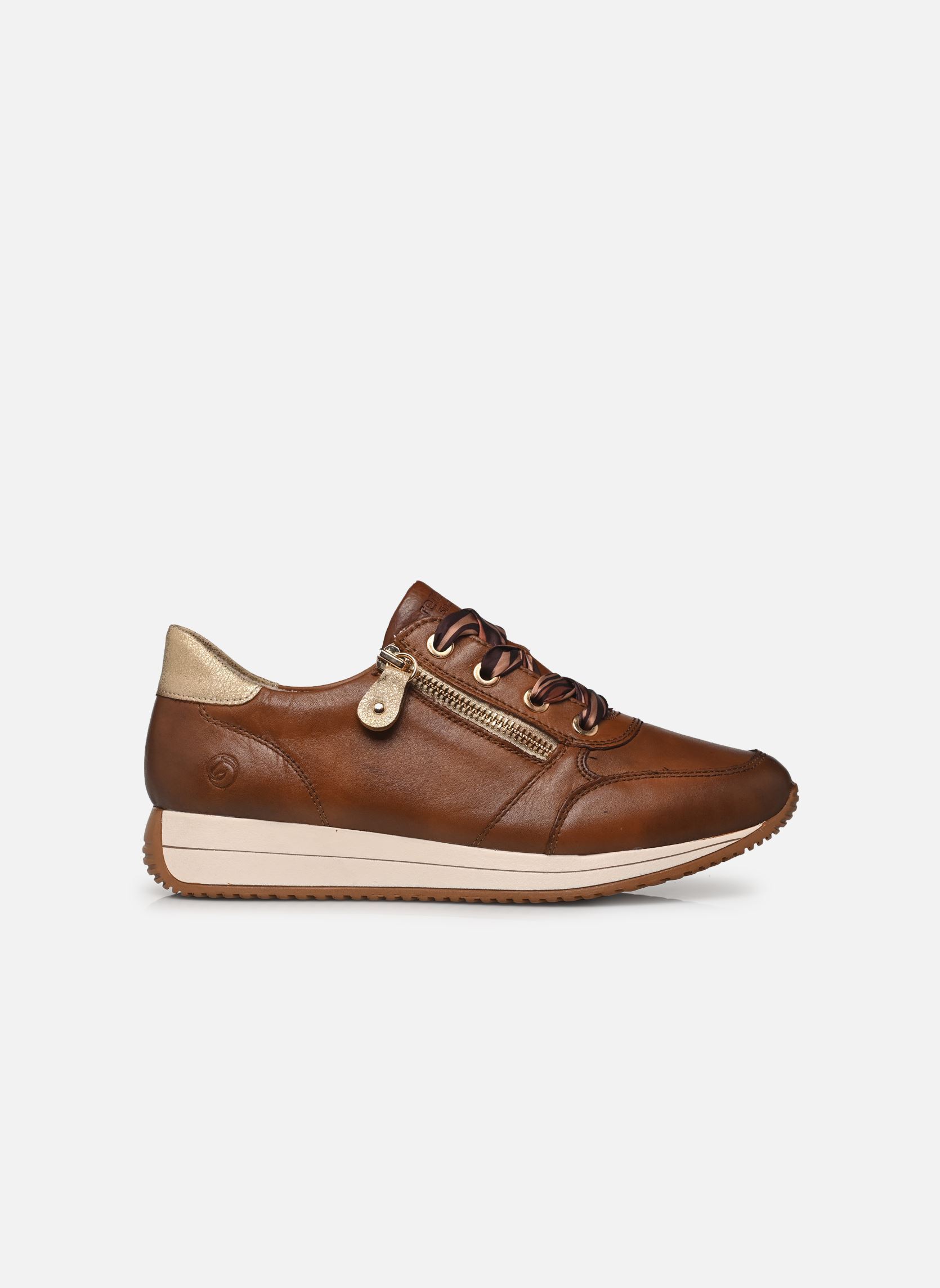 Baskets basses D0H11 femme marron Remonte Baskets basses D0H11 femme marron MUSKAT/GINGER-GOLD/CAYENNE