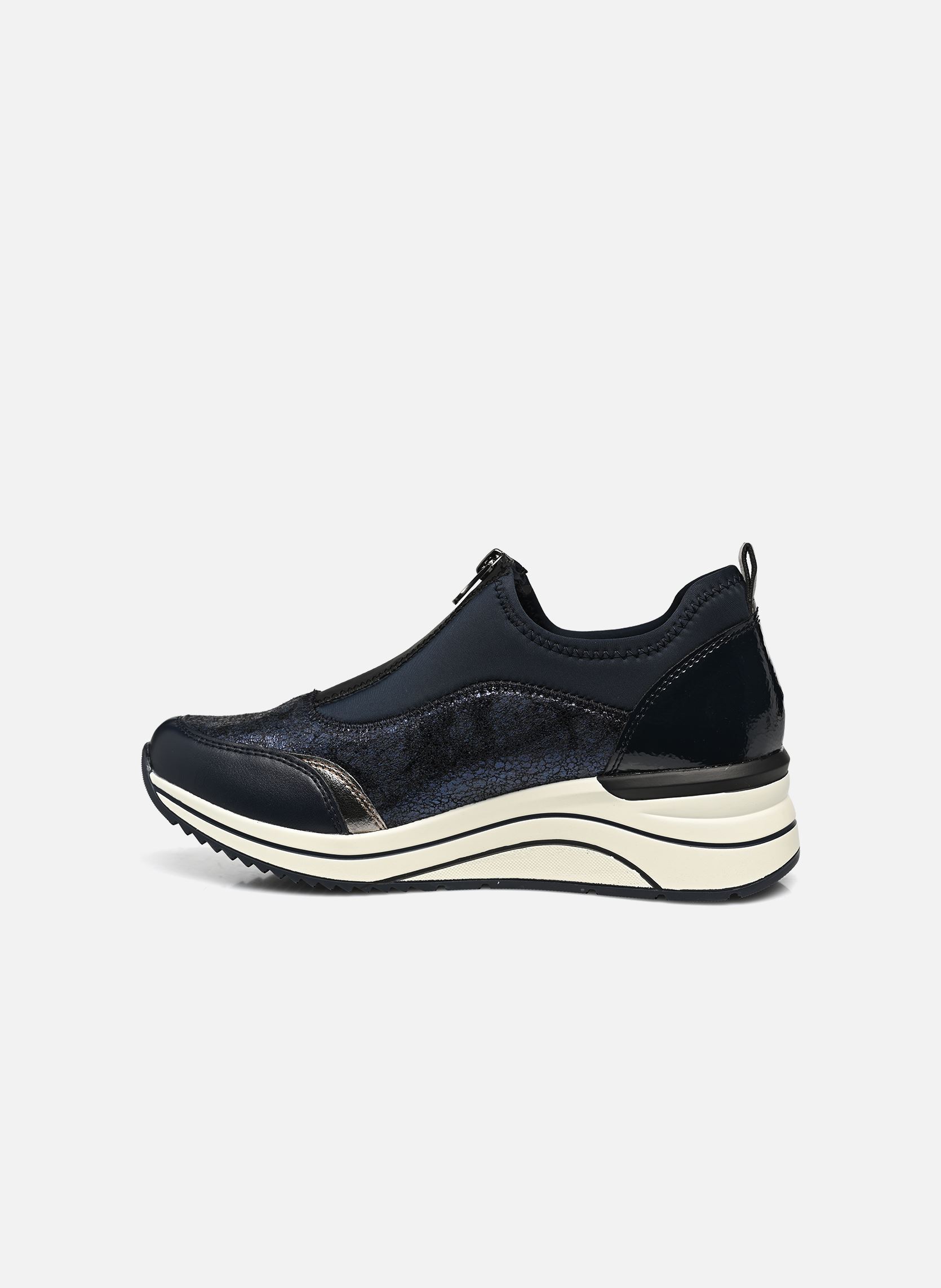 Sleehak sneakers D0T08 dames blauw Remonte Sleehak sneakers D0T08 dames blauw NAVY/BLAU/ALTSILBER/NAVY/UNIFO