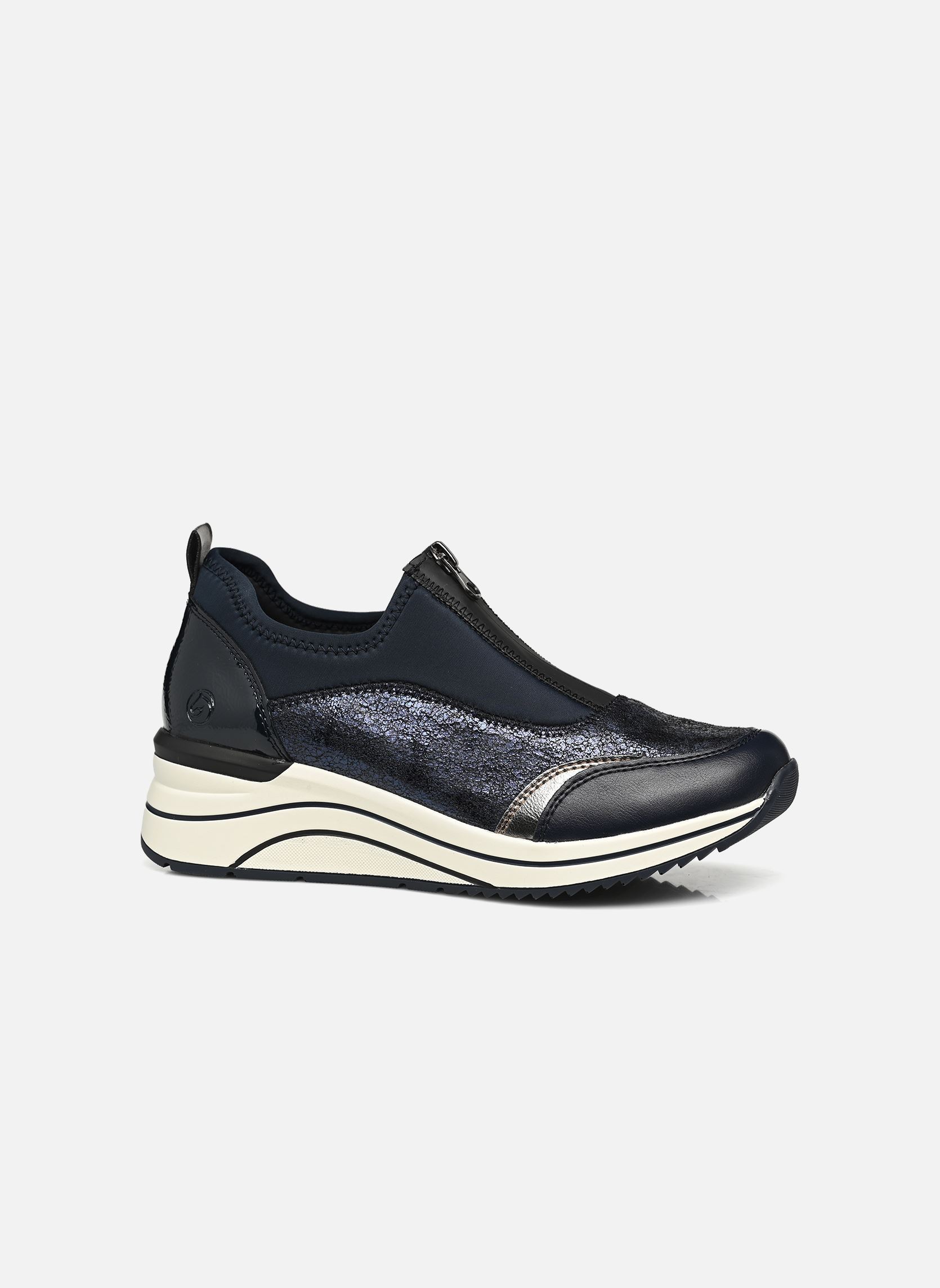 Sleehak sneakers D0T08 dames blauw Remonte Sleehak sneakers D0T08 dames blauw NAVY/BLAU/ALTSILBER/NAVY/UNIFO