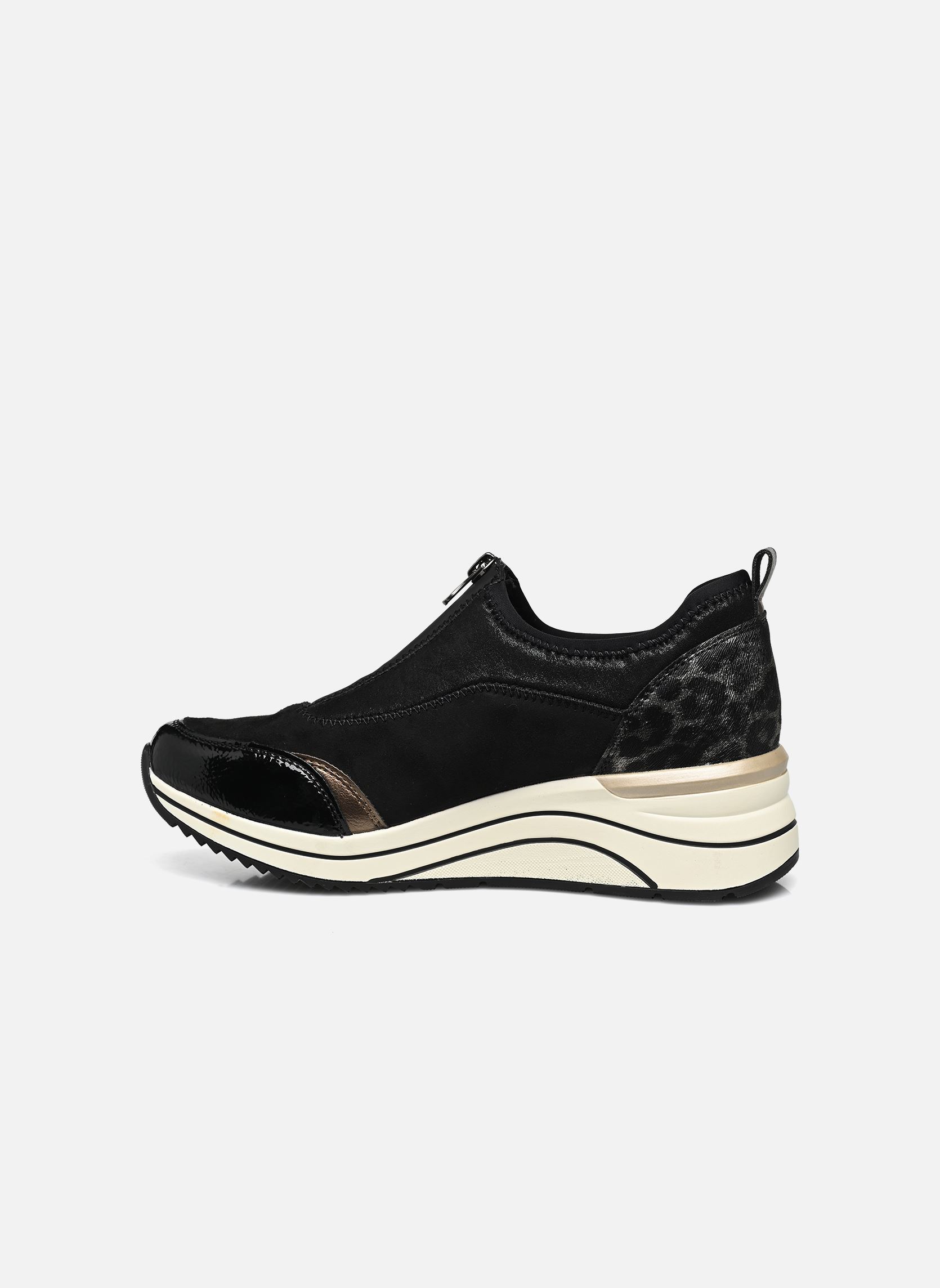 Sleehak sneakers D0T08 dames zwart Remonte Sleehak sneakers D0T08 dames zwart BLACK/SCHWARZ/BRONZE/SCHWARZ/G