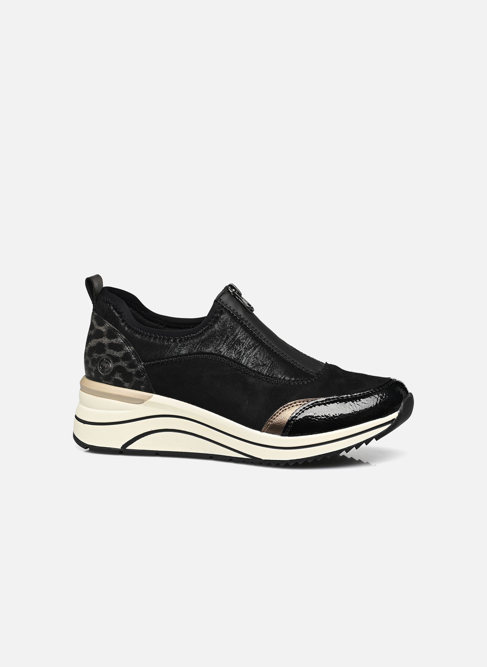 Sleehak sneakers D0T08 dames zwart Remonte Sleehak sneakers D0T08 dames zwart BLACK/SCHWARZ/BRONZE/SCHWARZ/G
