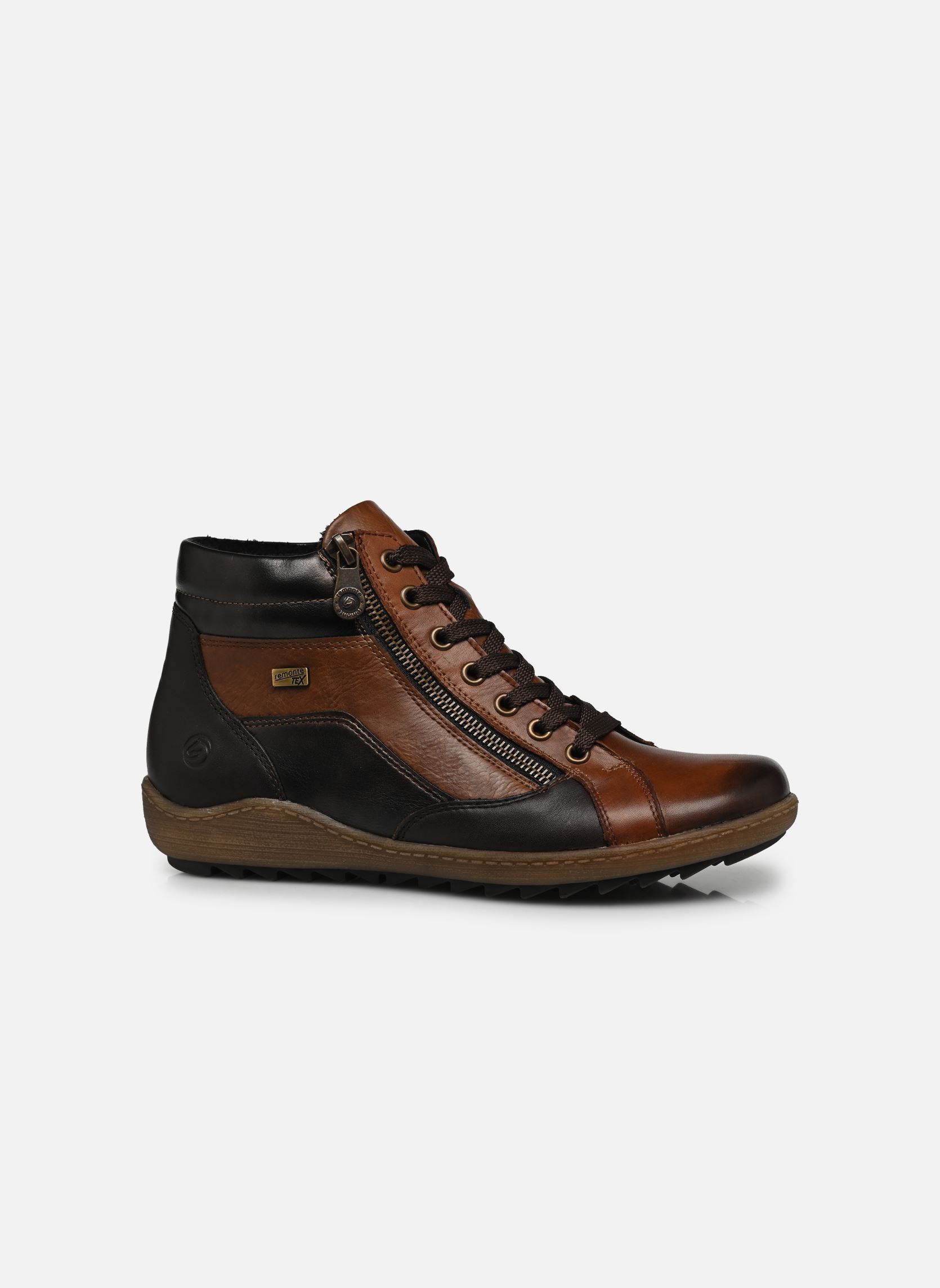 Baskets montantes R1458 femme marron Remonte Baskets montantes R1458 femme marron CHESTNUT/HAVANNA/CHESTNUT/ANTI