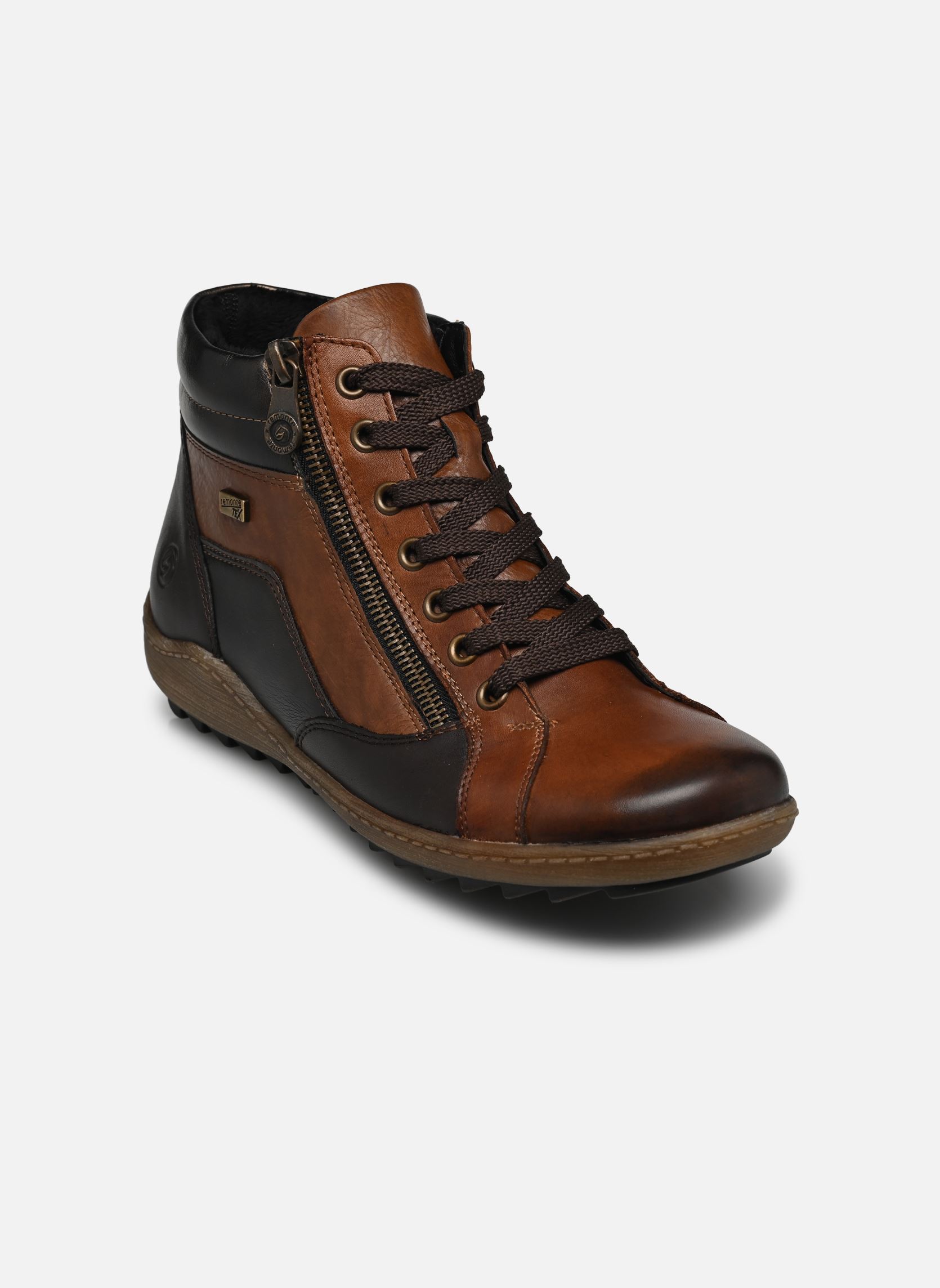 Baskets montantes R1458 femme marron Remonte Baskets montantes R1458 femme marron CHESTNUT/HAVANNA/CHESTNUT/ANTI