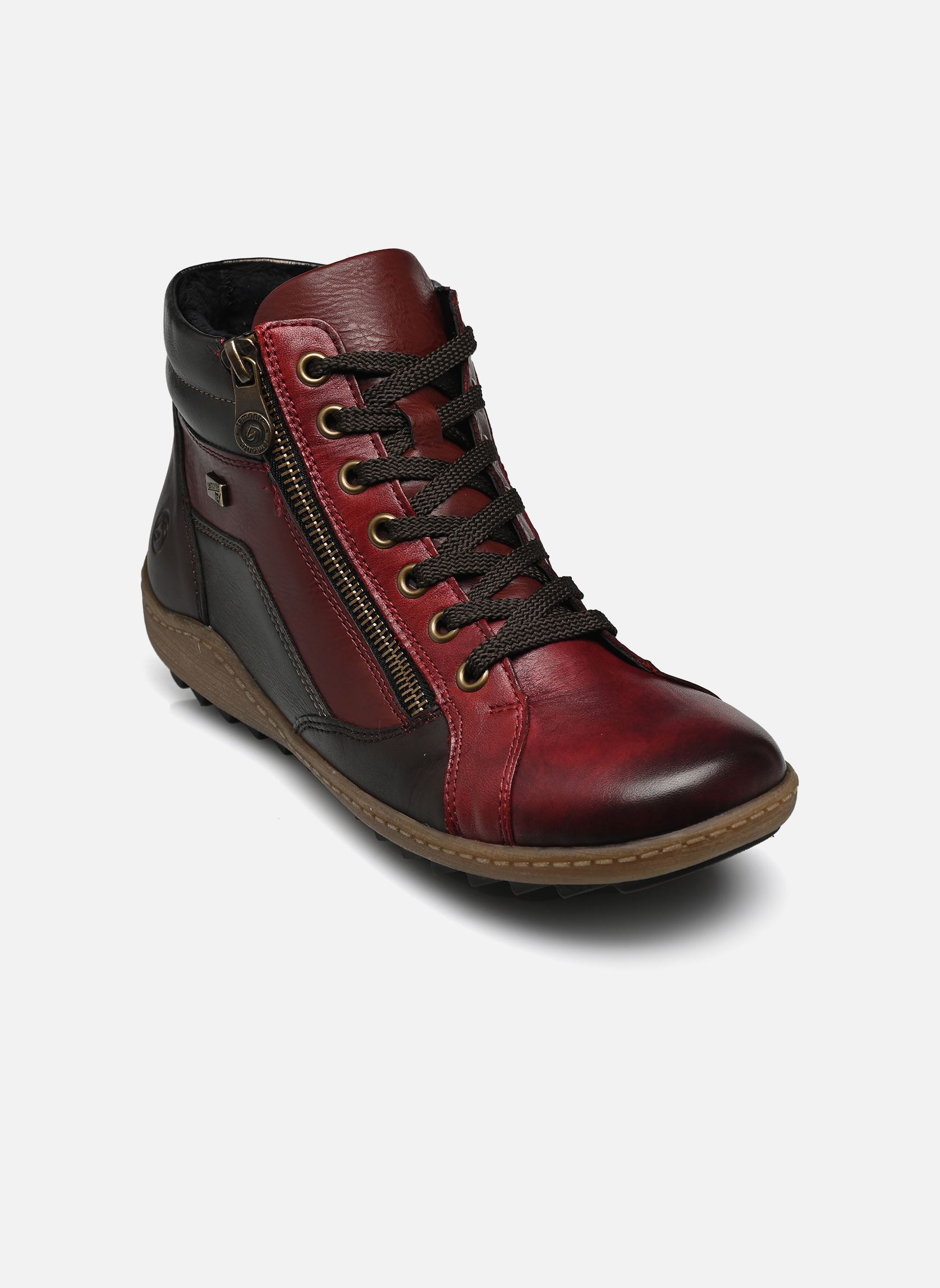 Hoge sneakers R1458 dames bruin Remonte Hoge sneakers R1458 dames bruin VINO/HAVANNA/VINOROSSO/ANTIK