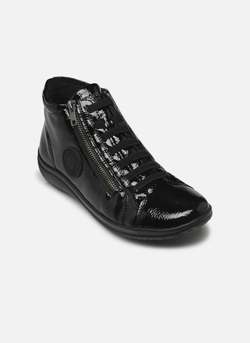 Remonte Fancy Stripe Black - Sandali Numeri Grandi - Donna - Nero/Bianco/Oro - Grandes Shoes Italia