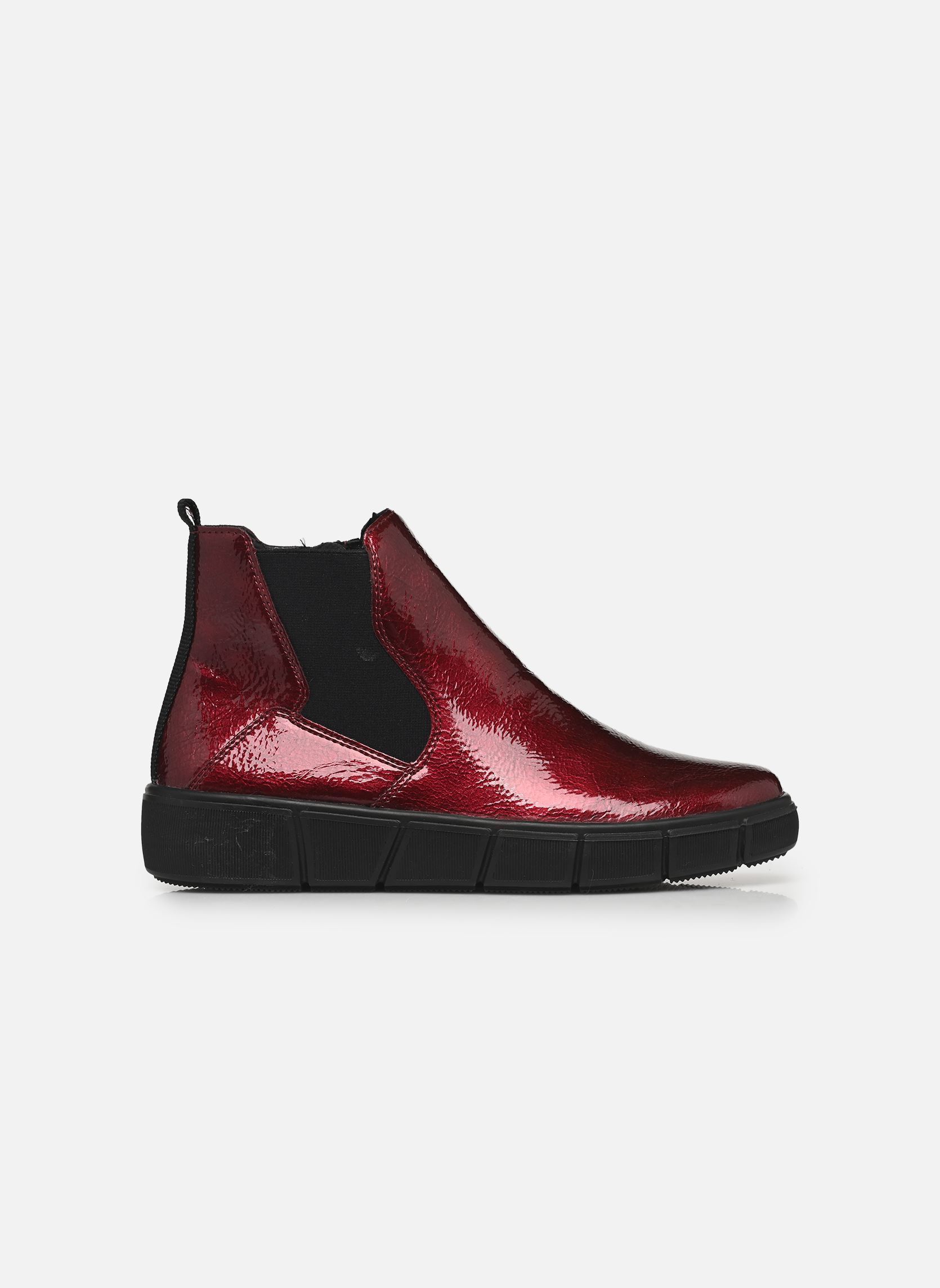 Bottines et boots D1T71 femme rouge Remonte Bottines et boots D1T71 femme rouge RED/SCHWARZ