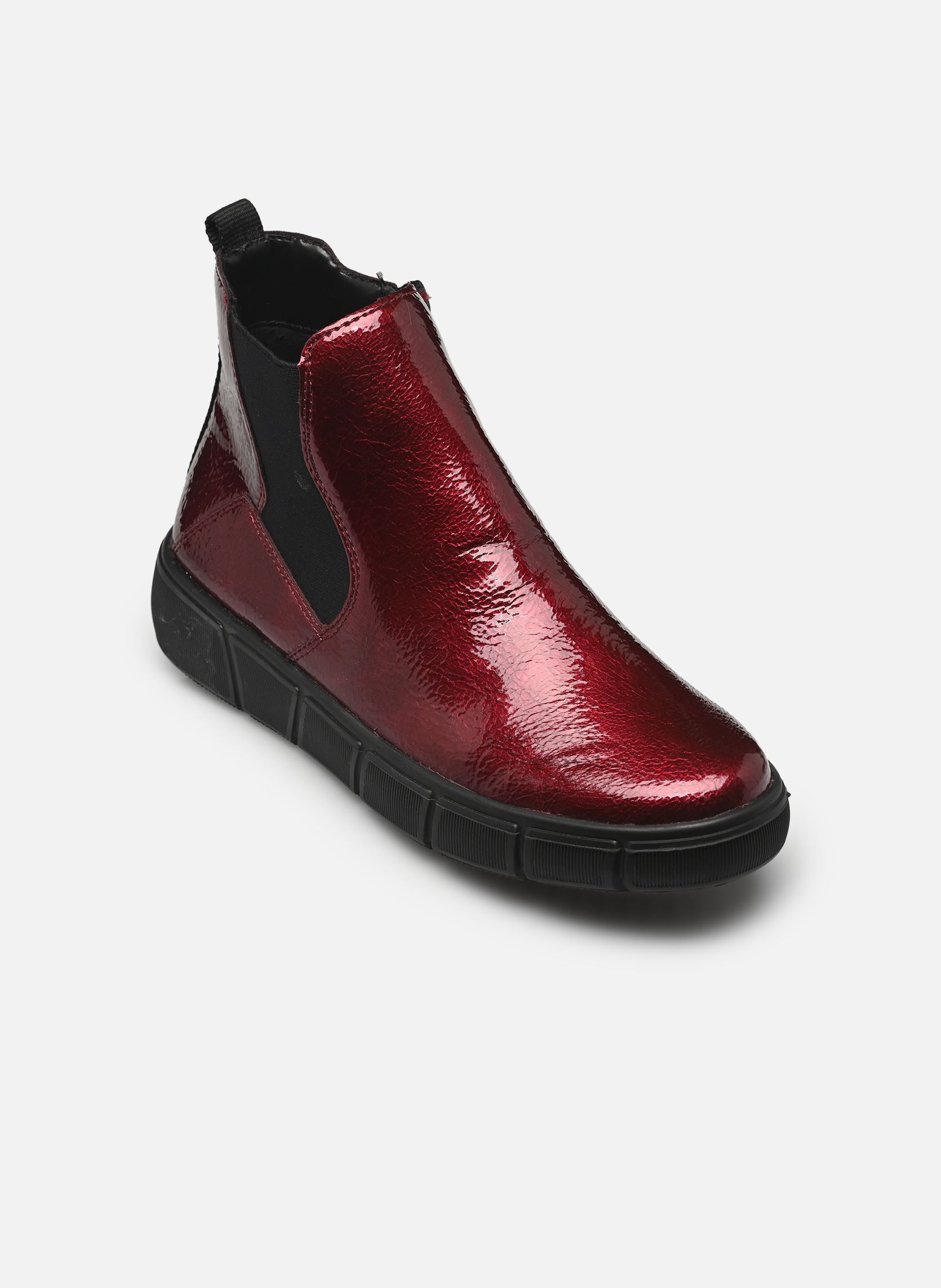 Bottines et boots D1T71 femme rouge Remonte Bottines et boots D1T71 femme rouge RED/SCHWARZ