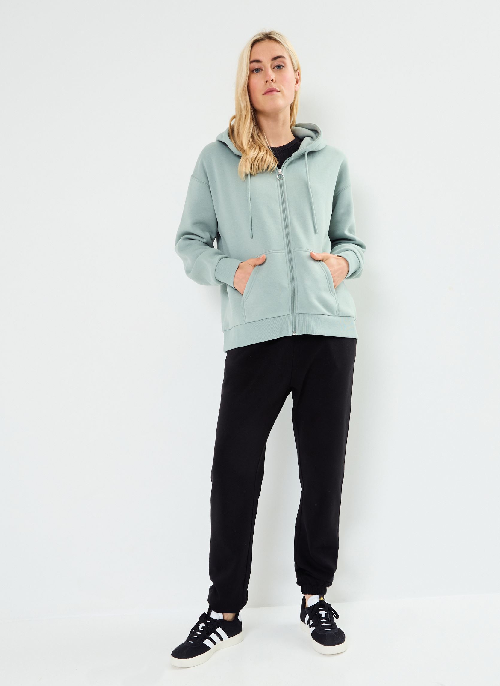 Sweats zippés MZIPP sweatshirt femme vert MADE BY Sweats zippés MZIPP sweatshirt femme vert Green milieu