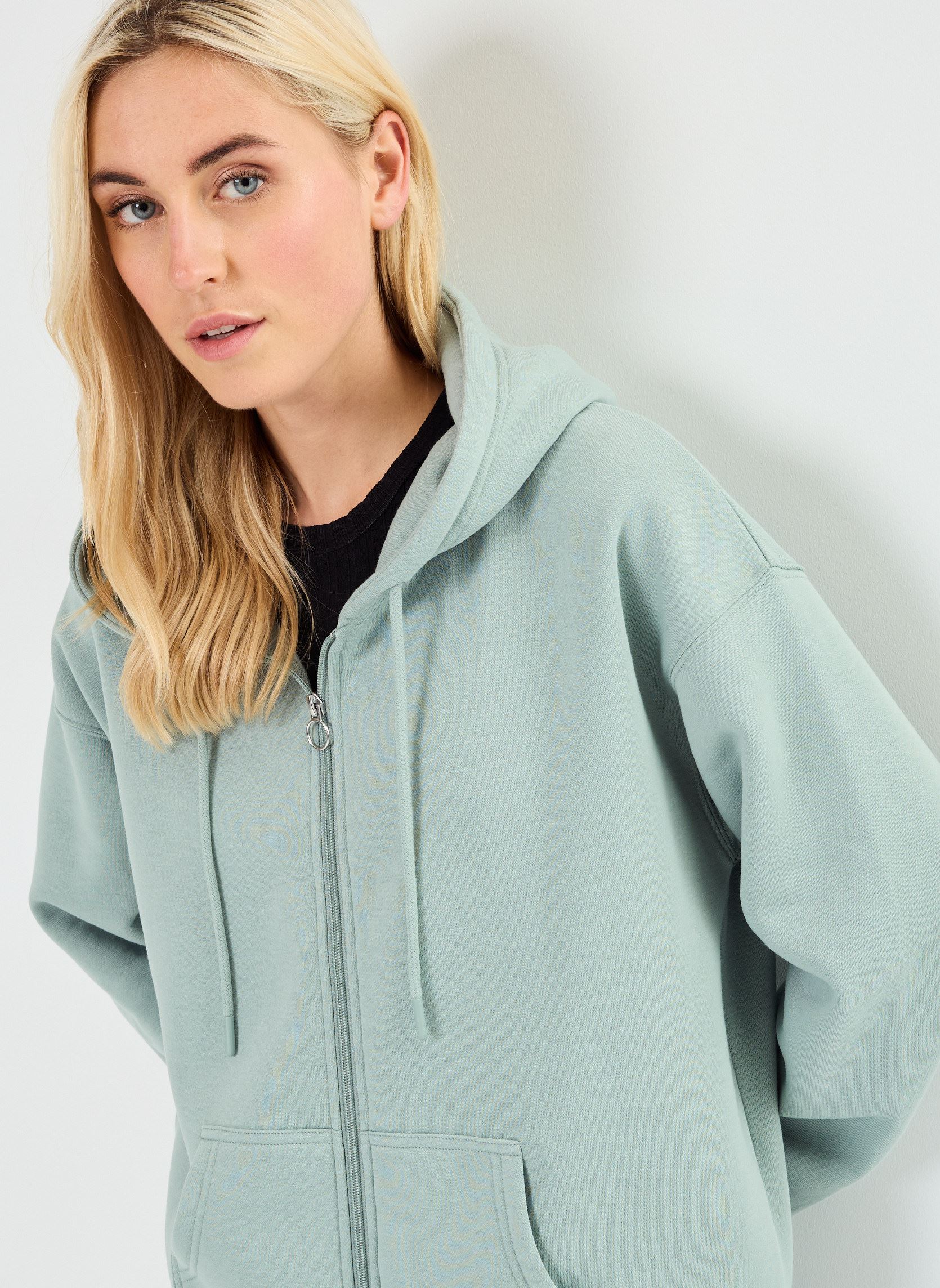 Sweats zippés MZIPP sweatshirt femme vert MADE BY Sweats zippés MZIPP sweatshirt femme vert Green milieu