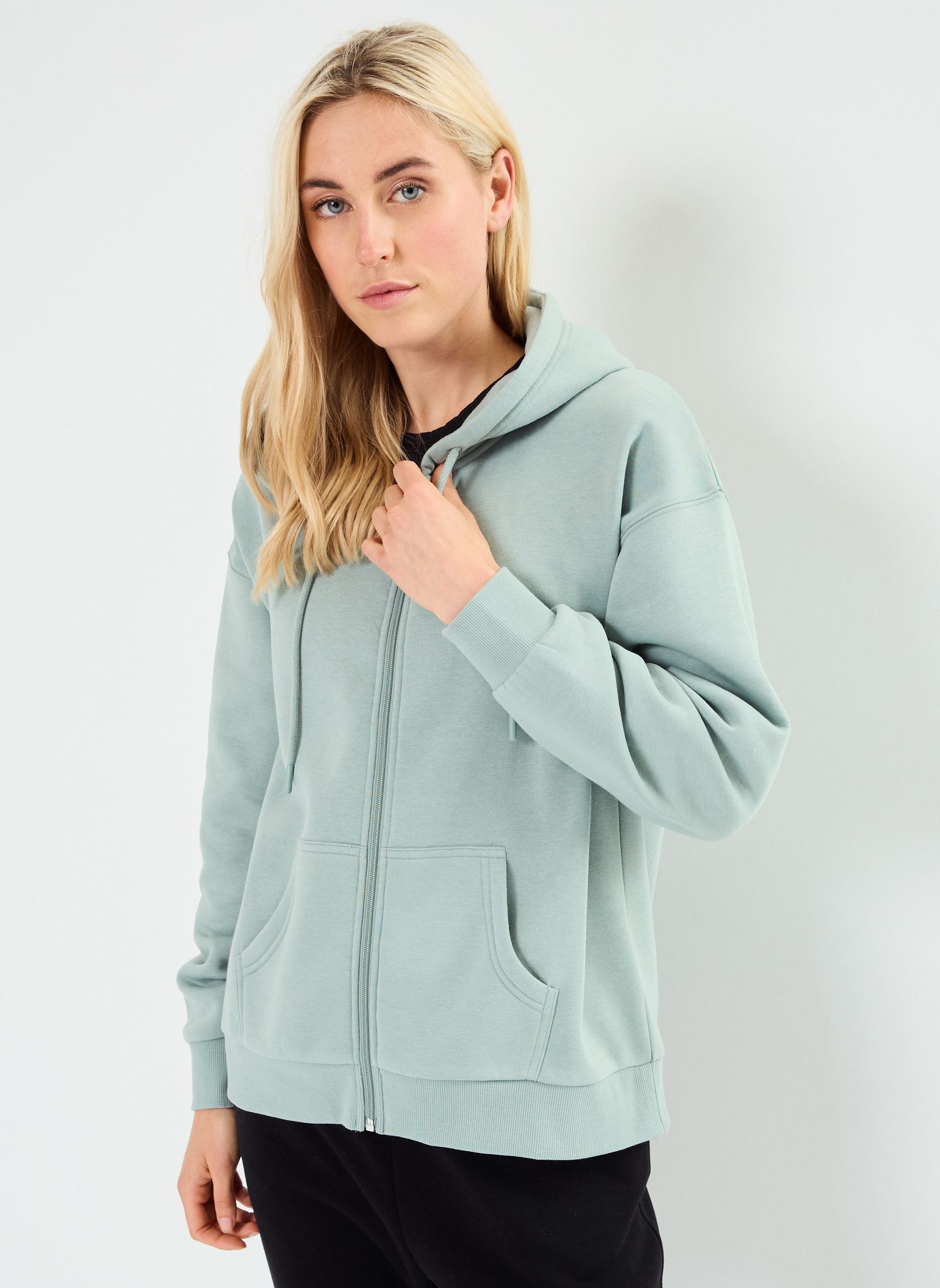 Sweats zippés MZIPP sweatshirt femme vert MADE BY Sweats zippés MZIPP sweatshirt femme vert Green milieu