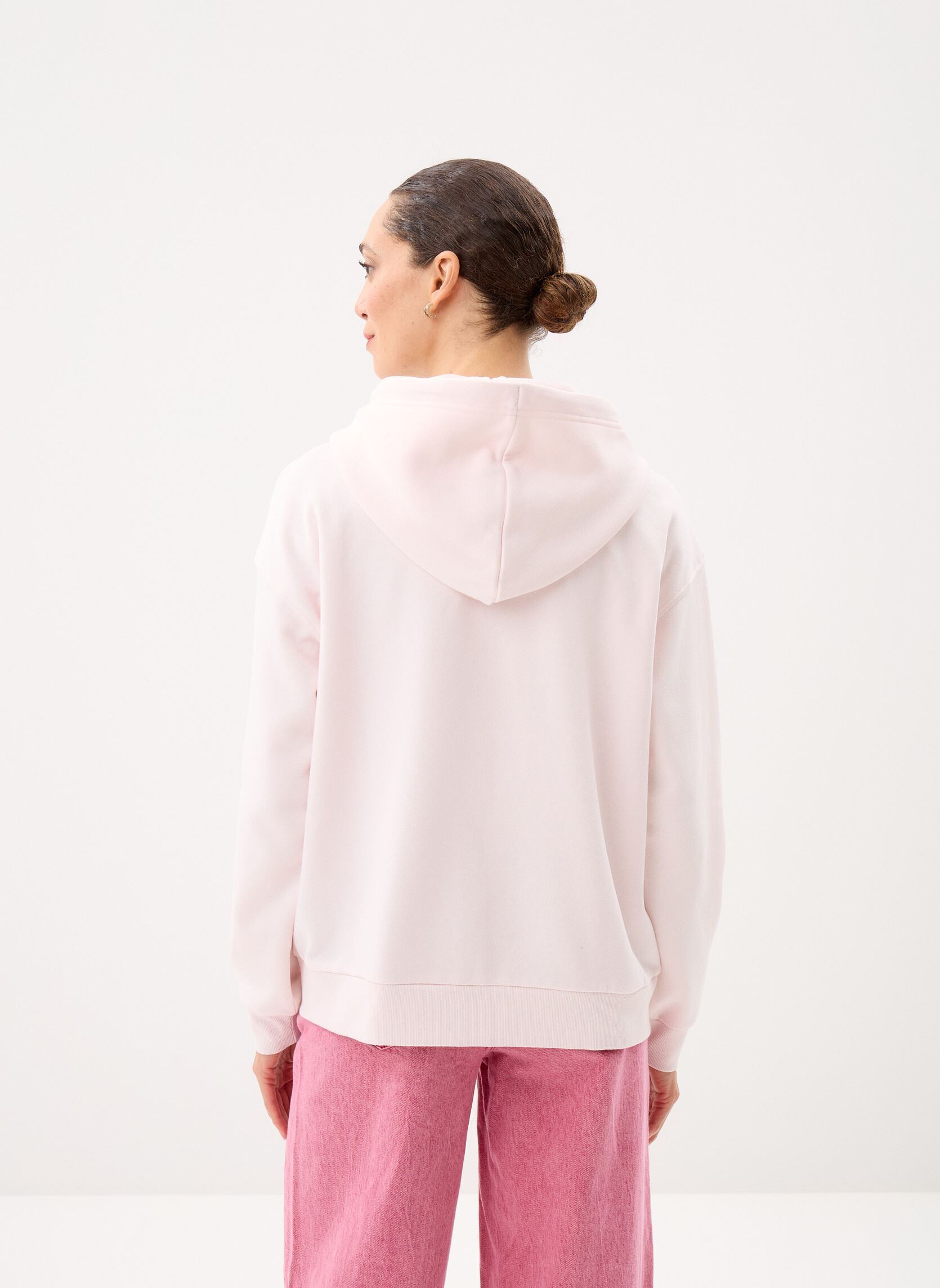 Sweaters met rits MZIPP sweatshirt dames roze MADE BY Sweaters met rits MZIPP sweatshirt dames roze Calcite