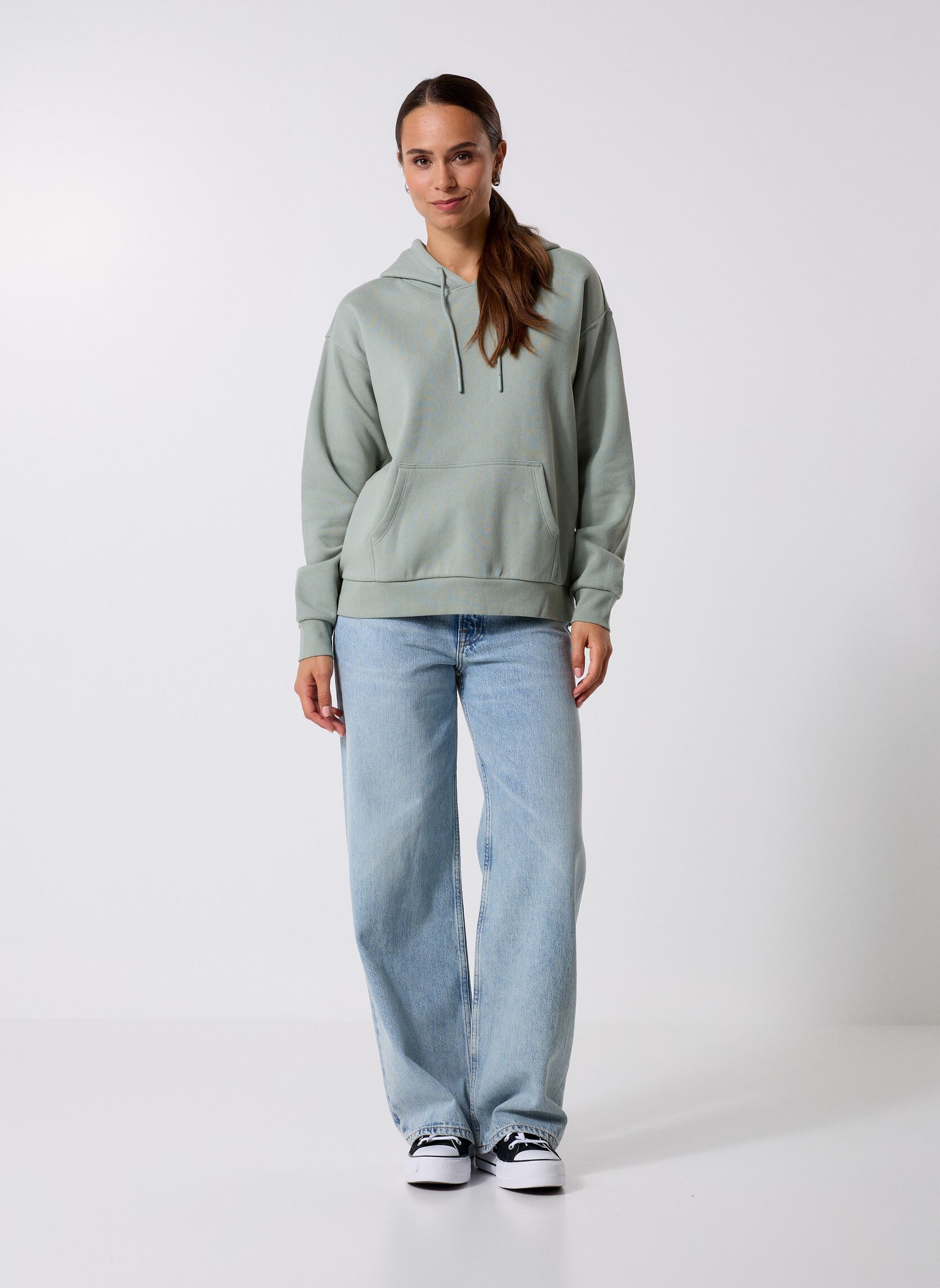 Sweats zippés MHOODIE sweatshirt femme vert MADE BY Sweats zippés MHOODIE sweatshirt femme vert GREEN MILIEU