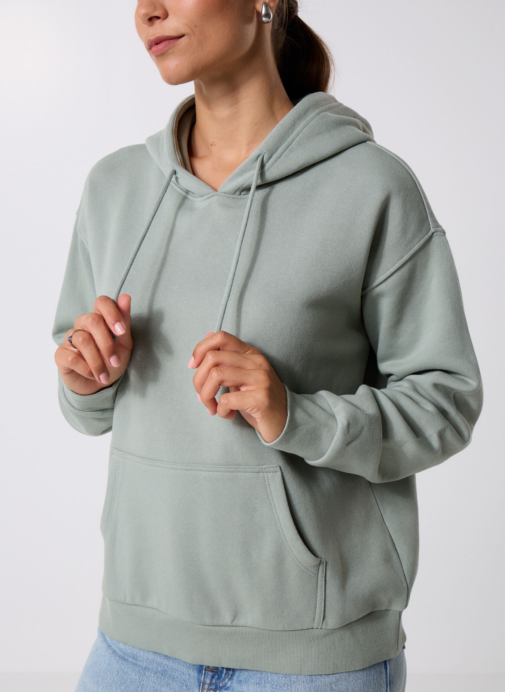 Sweats zippés MHOODIE sweatshirt femme vert MADE BY Sweats zippés MHOODIE sweatshirt femme vert GREEN MILIEU