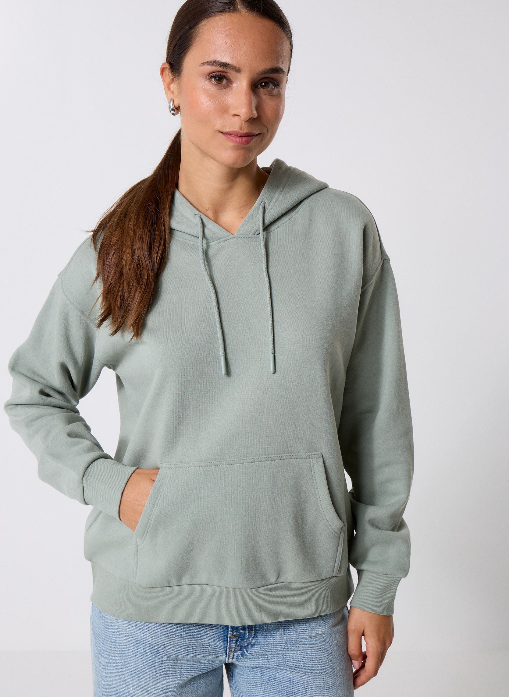Sweats zippés MHOODIE sweatshirt femme vert MADE BY Sweats zippés MHOODIE sweatshirt femme vert GREEN MILIEU