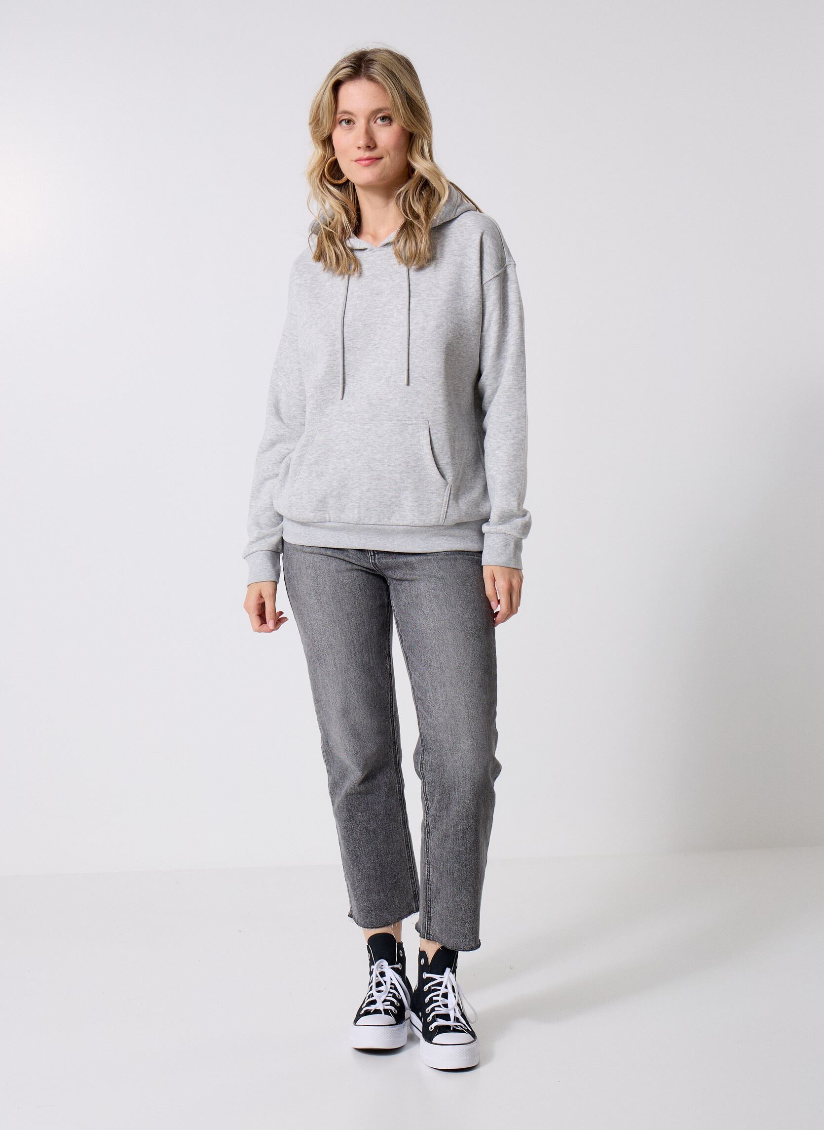 Sweats zippés MHOODIE sweatshirt femme gris MADE BY Sweats zippés MHOODIE sweatshirt femme gris GRIS CLAIR