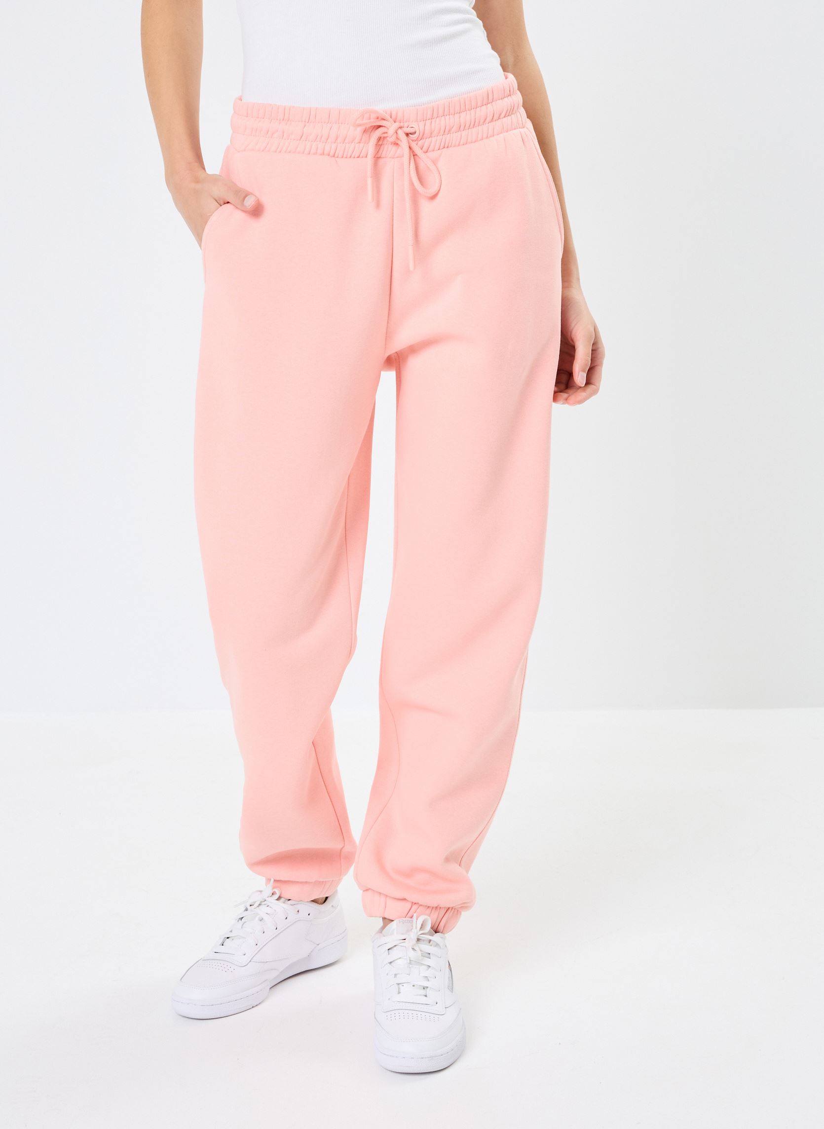 Bas de jogging PMOLLETON jogging femme orange MADE BY Bas de jogging PMOLLETON jogging femme orange Apricot Blush