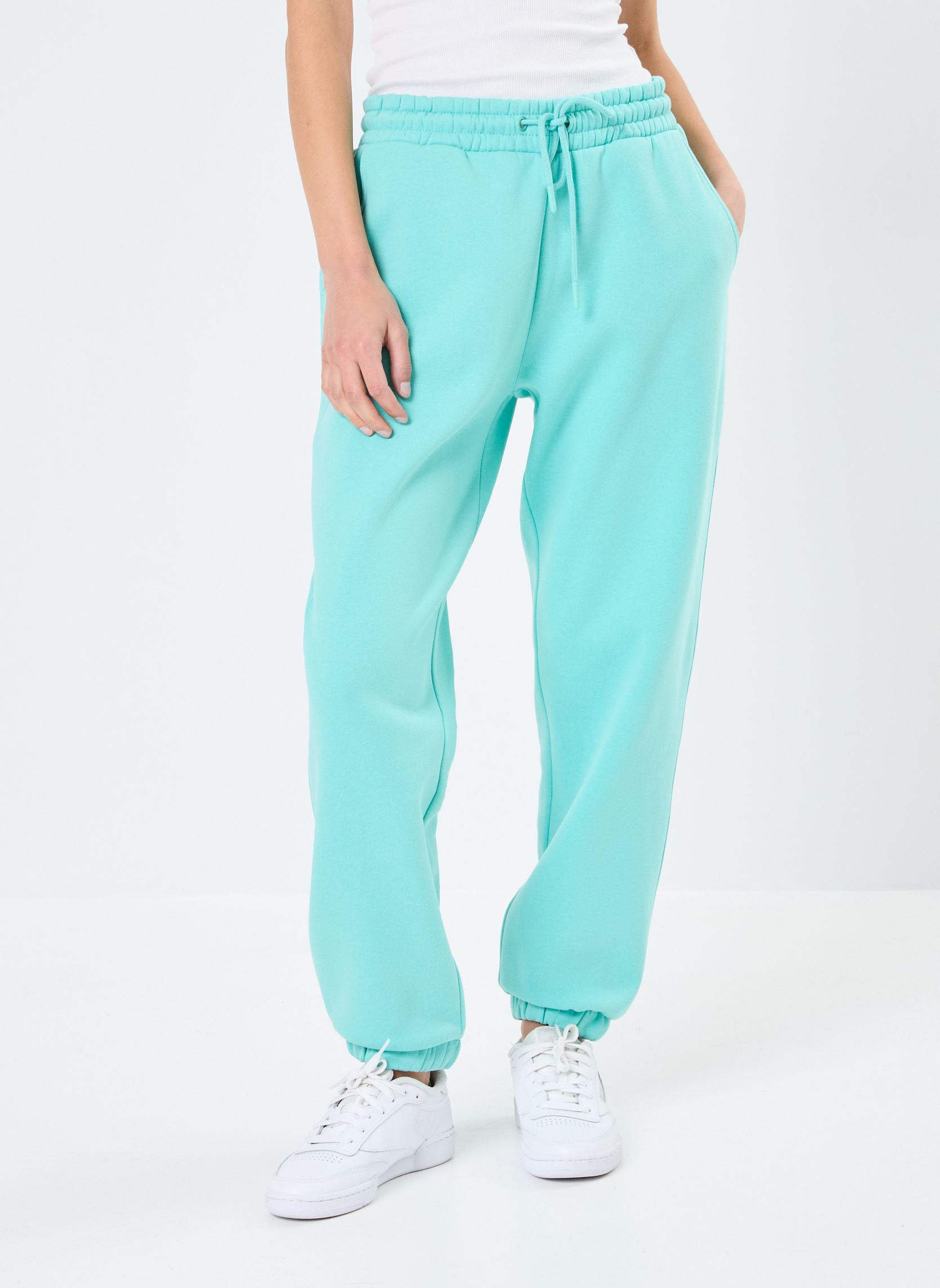 Bas de jogging PMOLLETON jogging femme bleu MADE BY Bas de jogging PMOLLETON jogging femme bleu Pool Blue