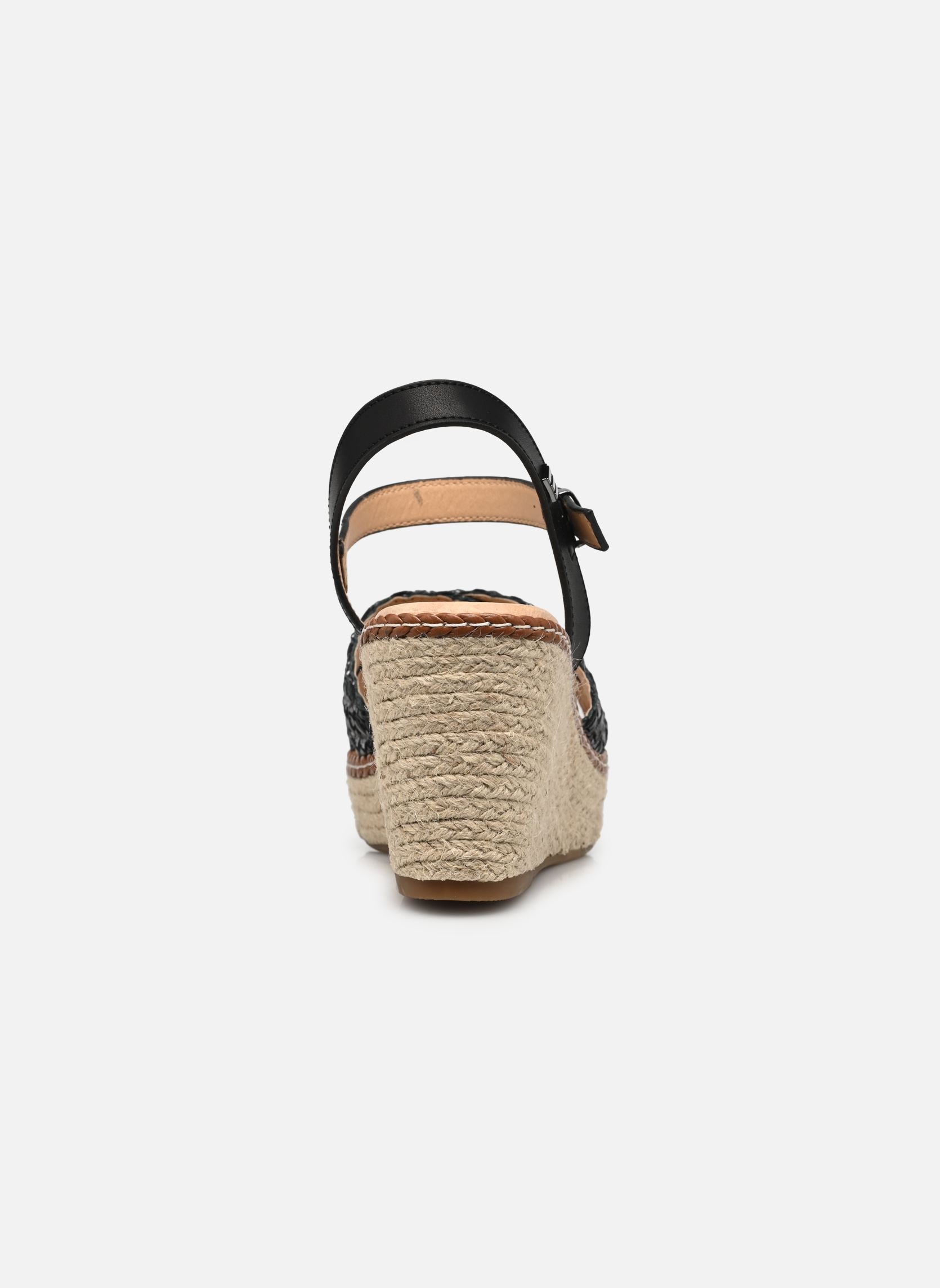 Sandales compensées et plateformes CLAIRE 51046 femme noir MTNG Sandales compensées et plateformes CLAIRE 51046 femme noir RAFFIA BRAID NEGRO