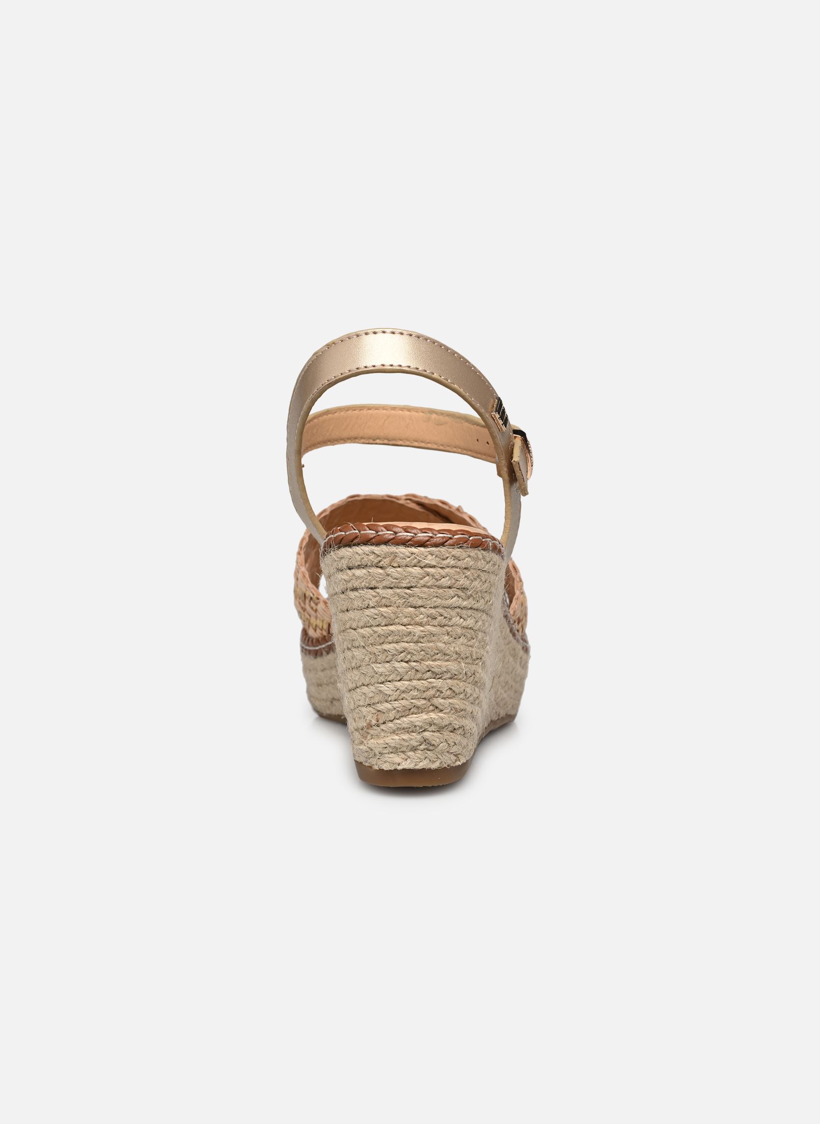 Sandales compensées et plateformes CLAIRE 51046 femme or et bronze MTNG Sandales compensées et plateformes CLAIRE 51046 femme or et bronze SPECIAL RAFFIA BRAID ARENA