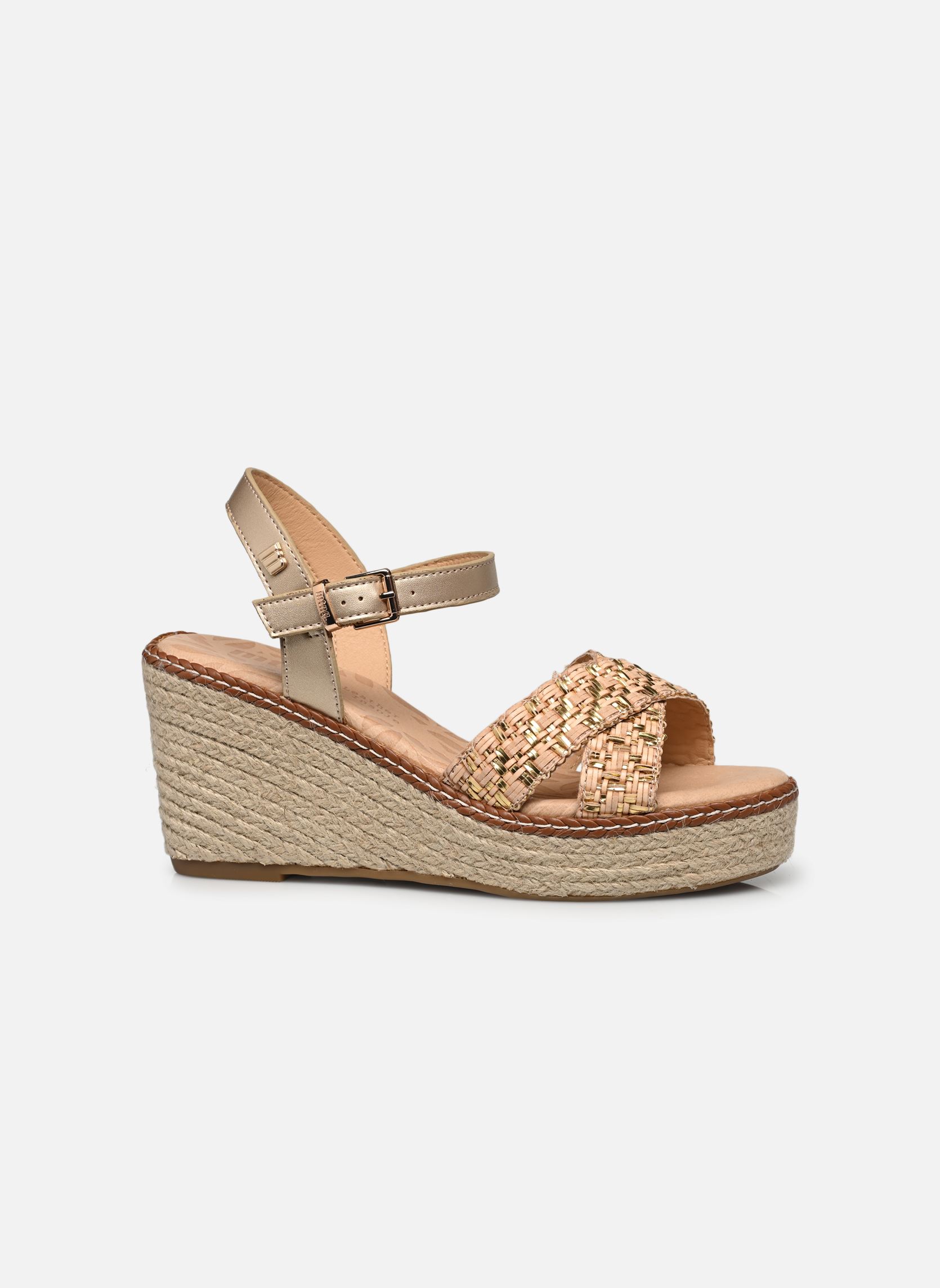 Sandales compensées et plateformes CLAIRE 51046 femme or et bronze MTNG Sandales compensées et plateformes CLAIRE 51046 femme or et bronze SPECIAL RAFFIA BRAID ARENA