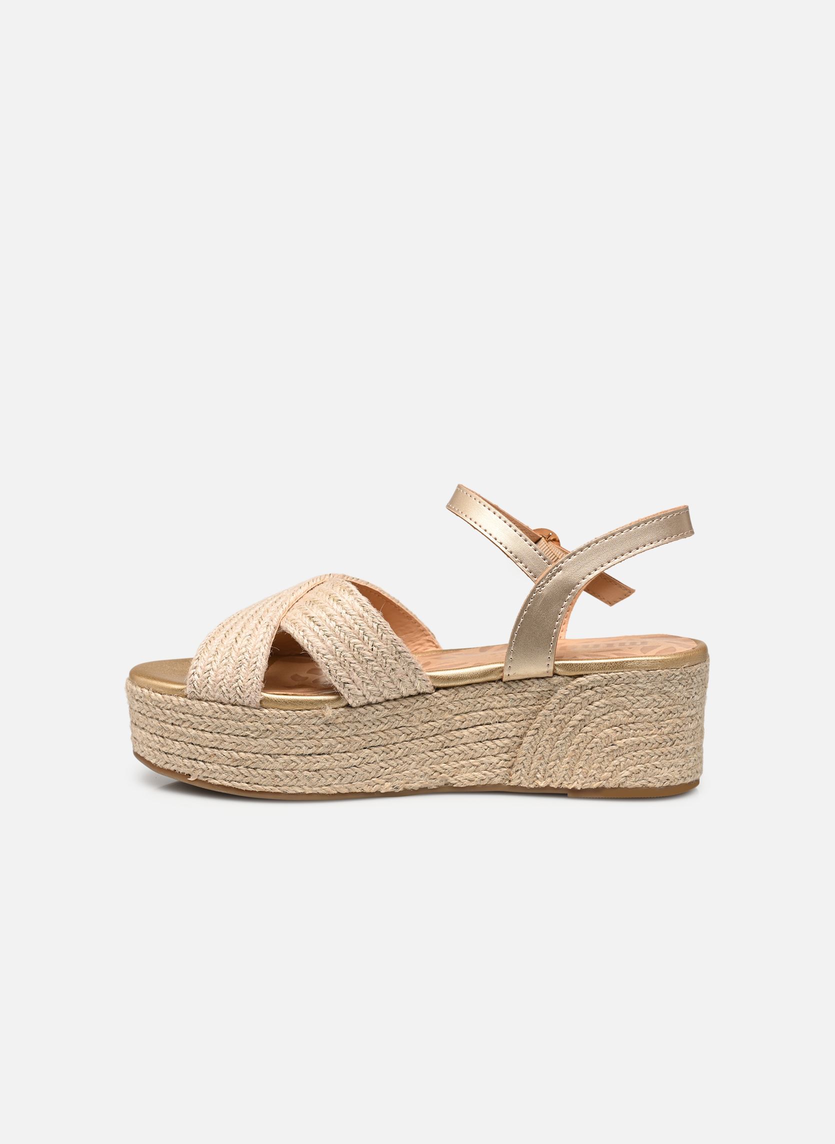 Sandales compensées et plateformes AMAD 51924 femme beige MTNG Sandales compensées et plateformes AMAD 51924 femme beige JUTE STRAP NATURAL