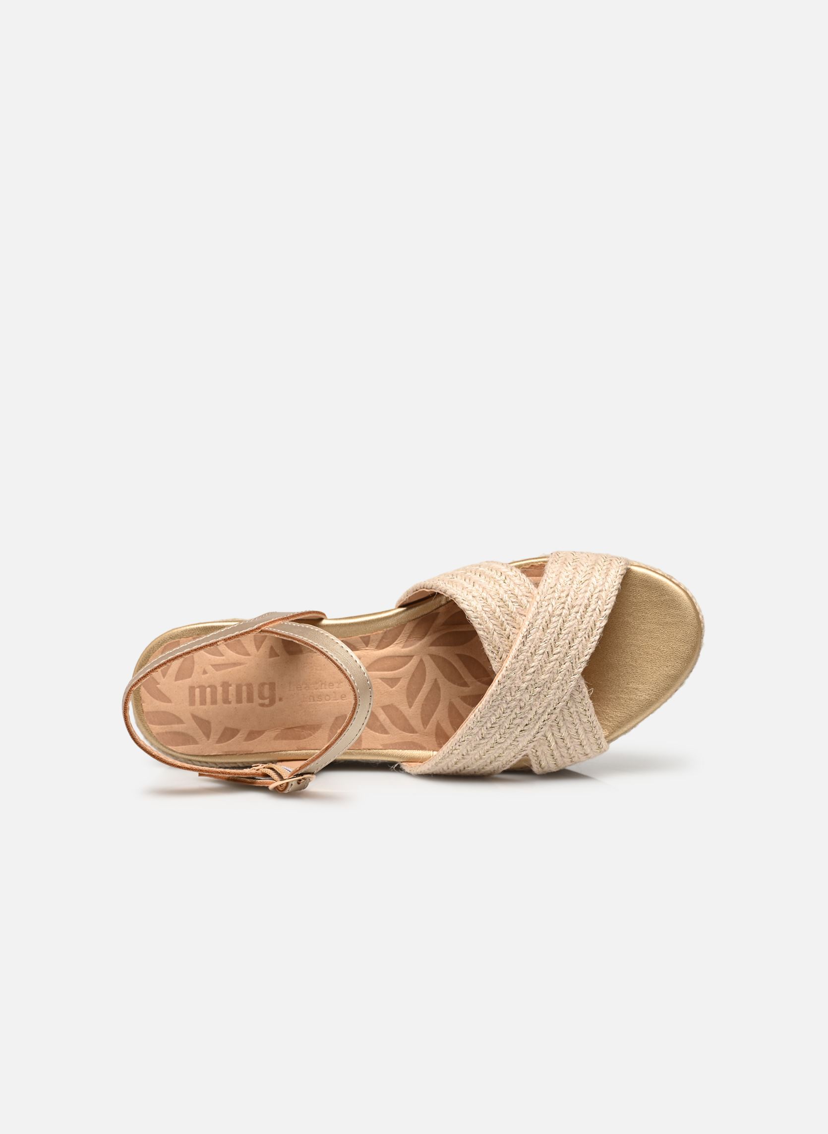 Sandales compensées et plateformes AMAD 51924 femme beige MTNG Sandales compensées et plateformes AMAD 51924 femme beige JUTE STRAP NATURAL