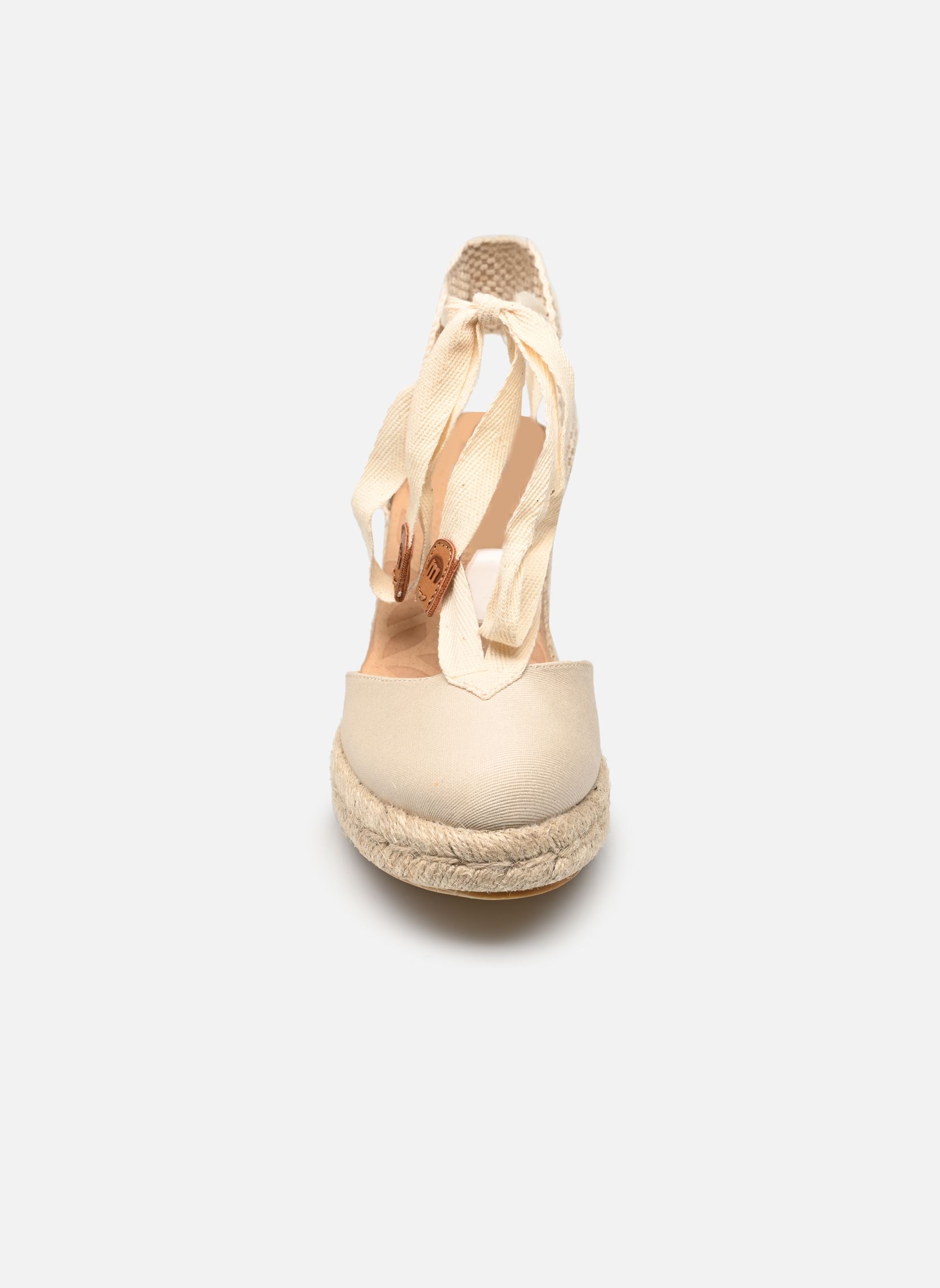 Sandales compensées et plateformes LOUISA 51995 femme beige MTNG Sandales compensées et plateformes LOUISA 51995 femme beige RF TEX BLANCO ROTO
