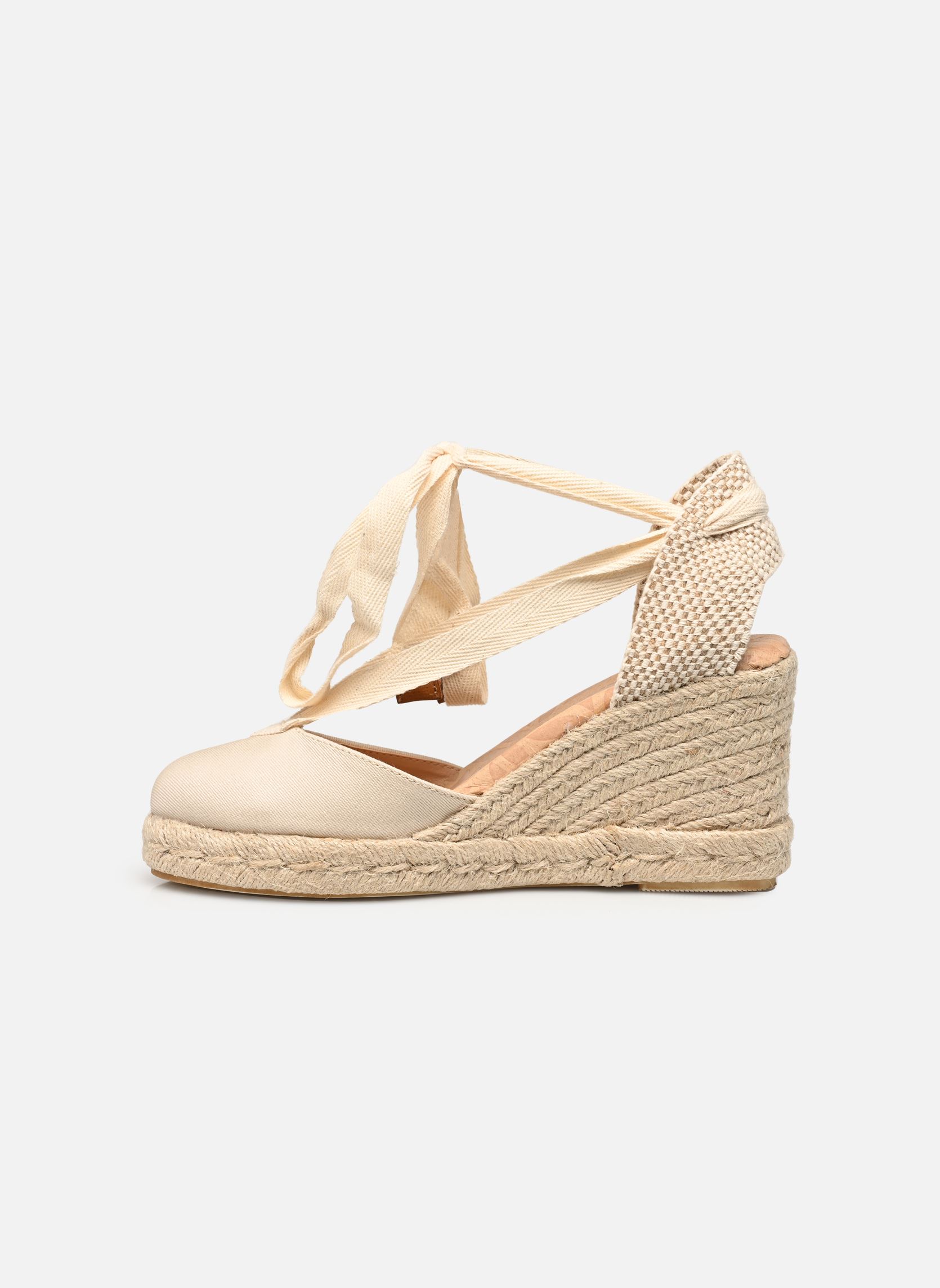 Sandales compensées et plateformes LOUISA 51995 femme beige MTNG Sandales compensées et plateformes LOUISA 51995 femme beige RF TEX BLANCO ROTO