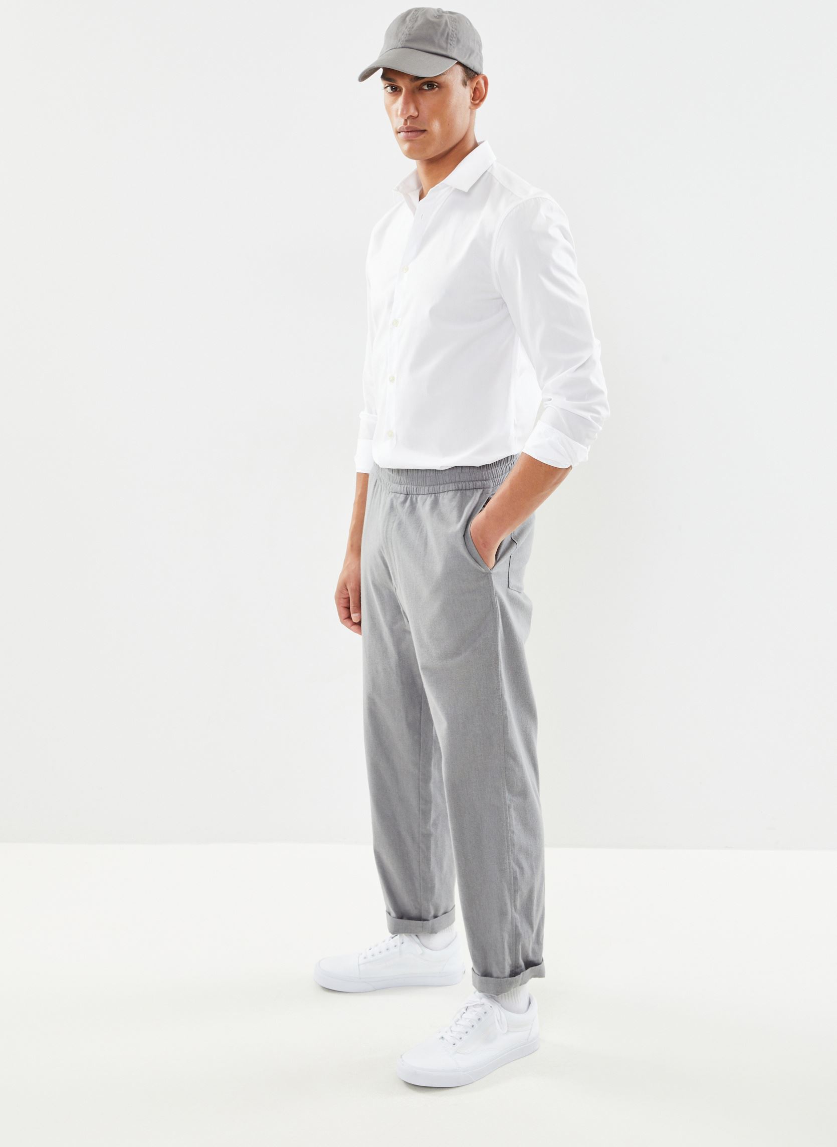 Hemden BARRY2 heren wit Marvin&Co Hemden BARRY2 heren wit BLANC
