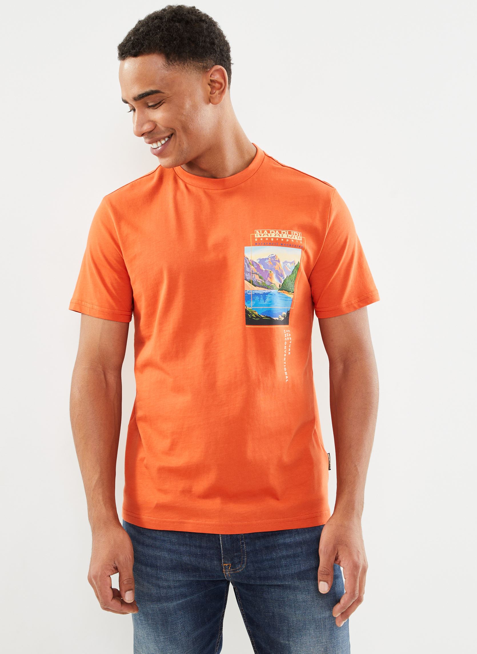 T shirt Napapijri CANADA NP0A4HQM MA6 BURNT IT