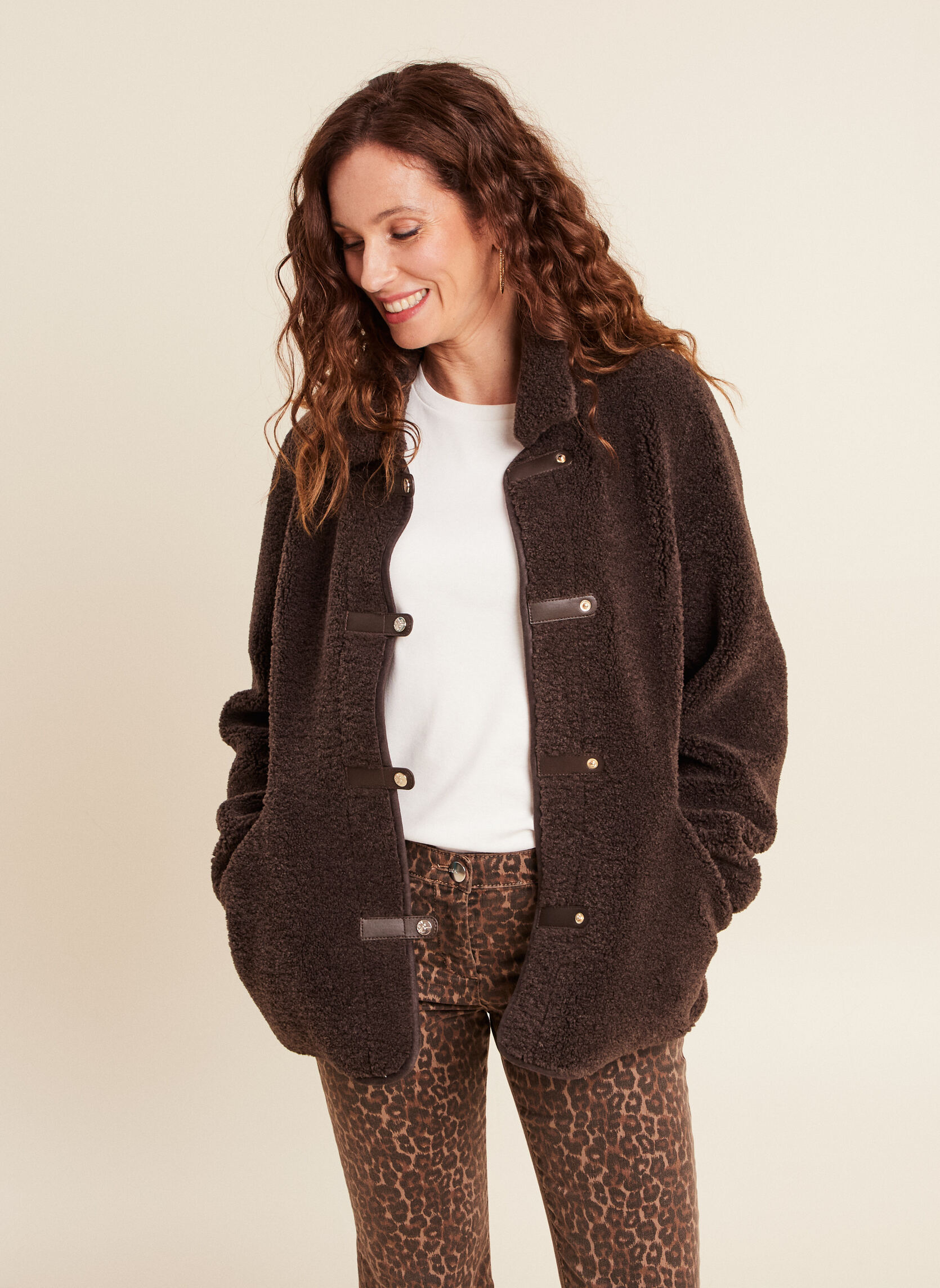 Manteaux classiques GESHAUNE femme marron Bréal Manteaux classiques GESHAUNE femme marron Marron