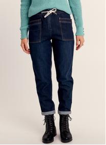Jeans droit PEBATJ femme bleu