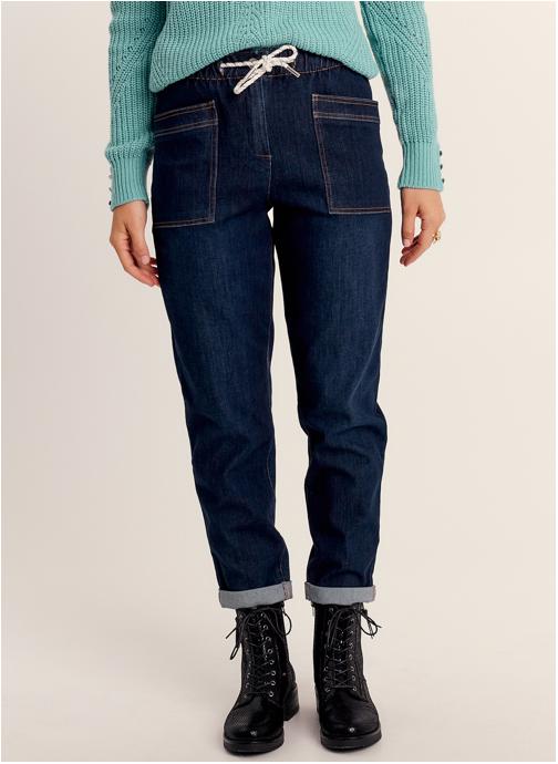 Bréal Jeans droit PEBATJ femme bleu