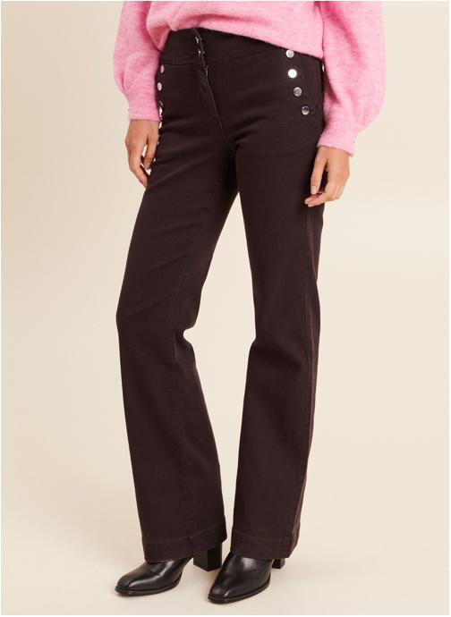 Bréal Pantalons droit PEVOILIERF femme marron