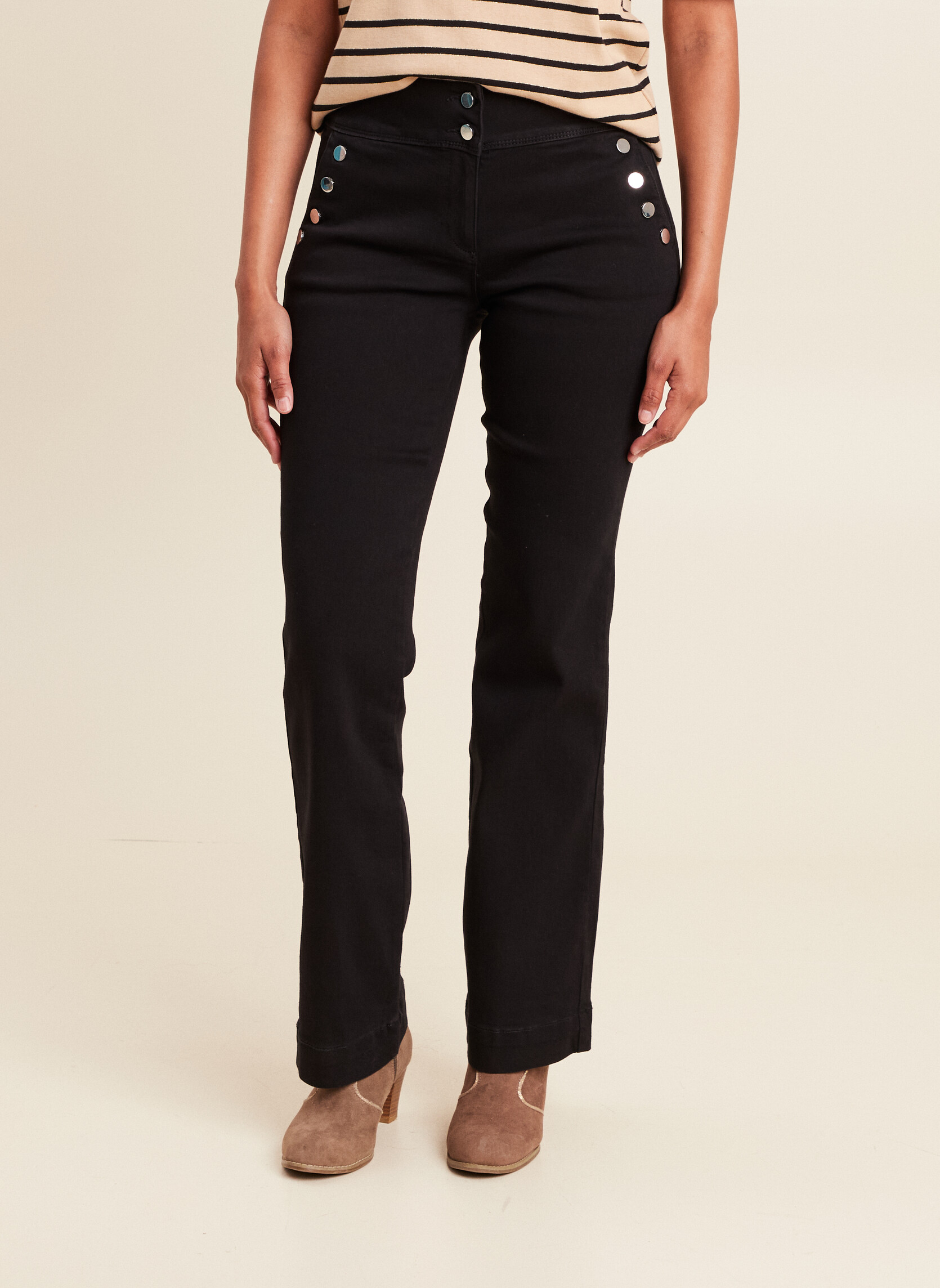 Pantalons droit PEVOILIERF femme noir Bréal Pantalons droit PEVOILIERF femme noir Noir