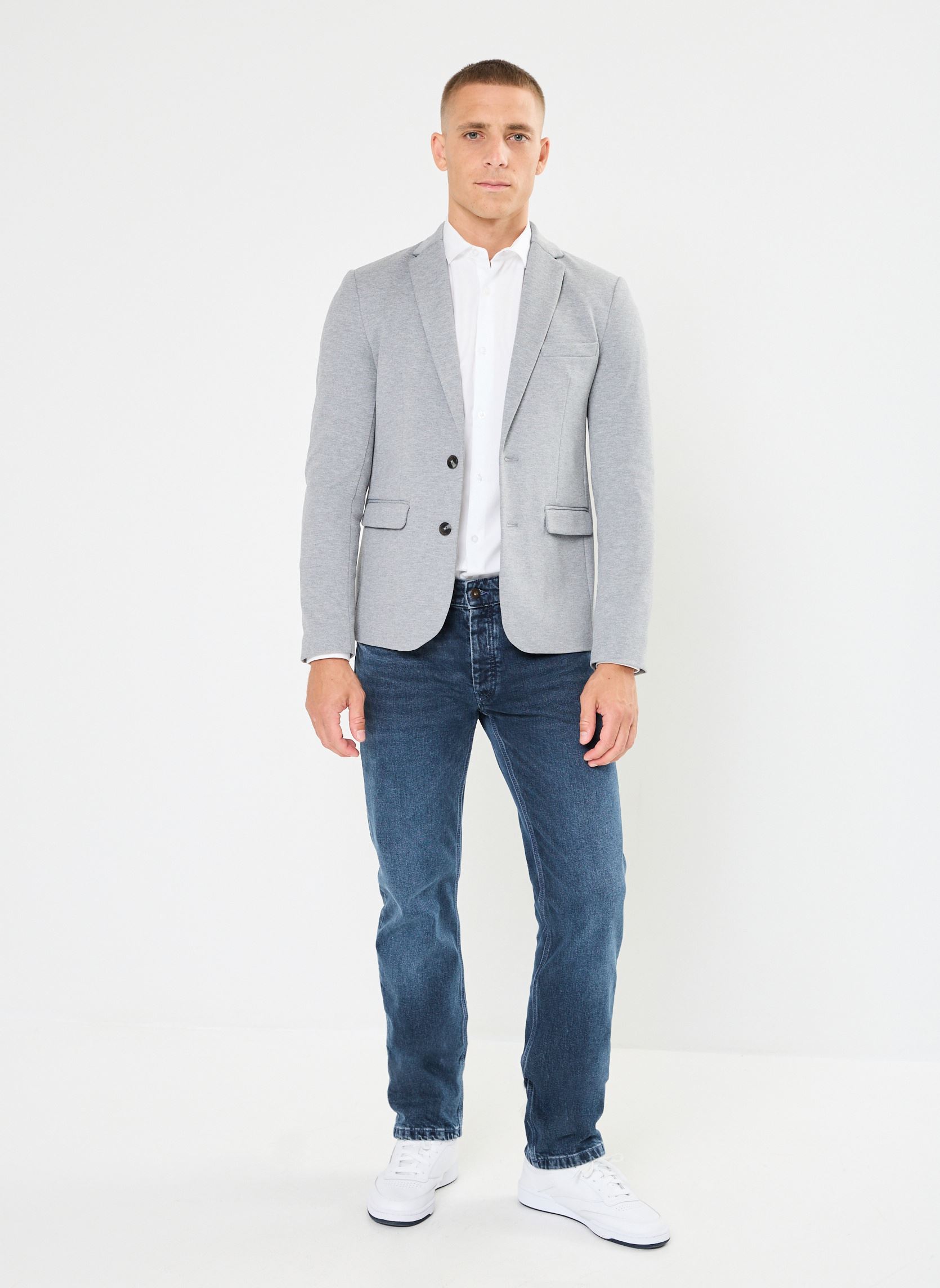 Kostuumvesten VALERIAN heren grijs Marvin&Co Kostuumvesten VALERIAN heren grijs GRIS CHINE MOYEN