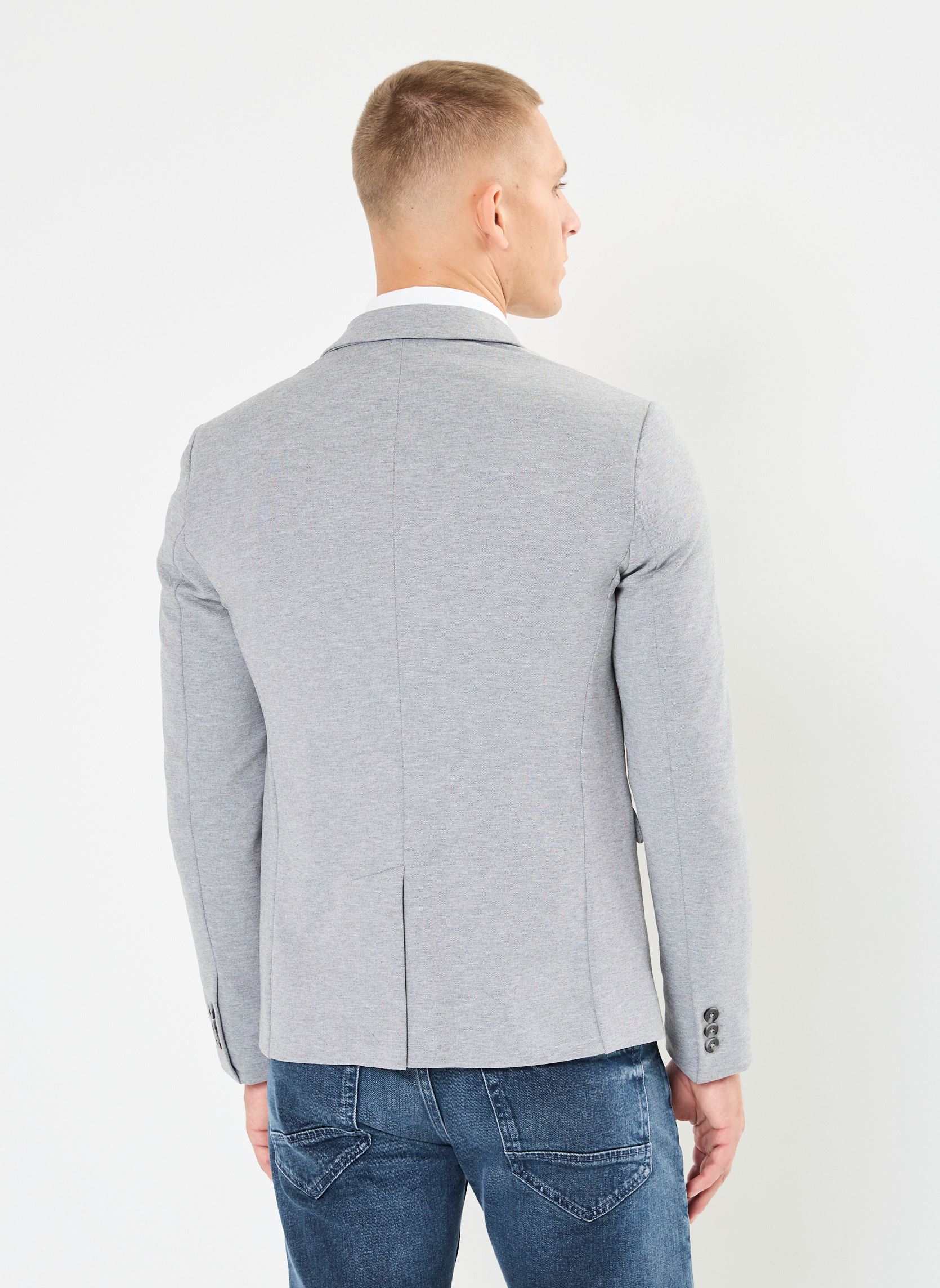Kostuumvesten VALERIAN heren grijs Marvin&Co Kostuumvesten VALERIAN heren grijs GRIS CHINE MOYEN