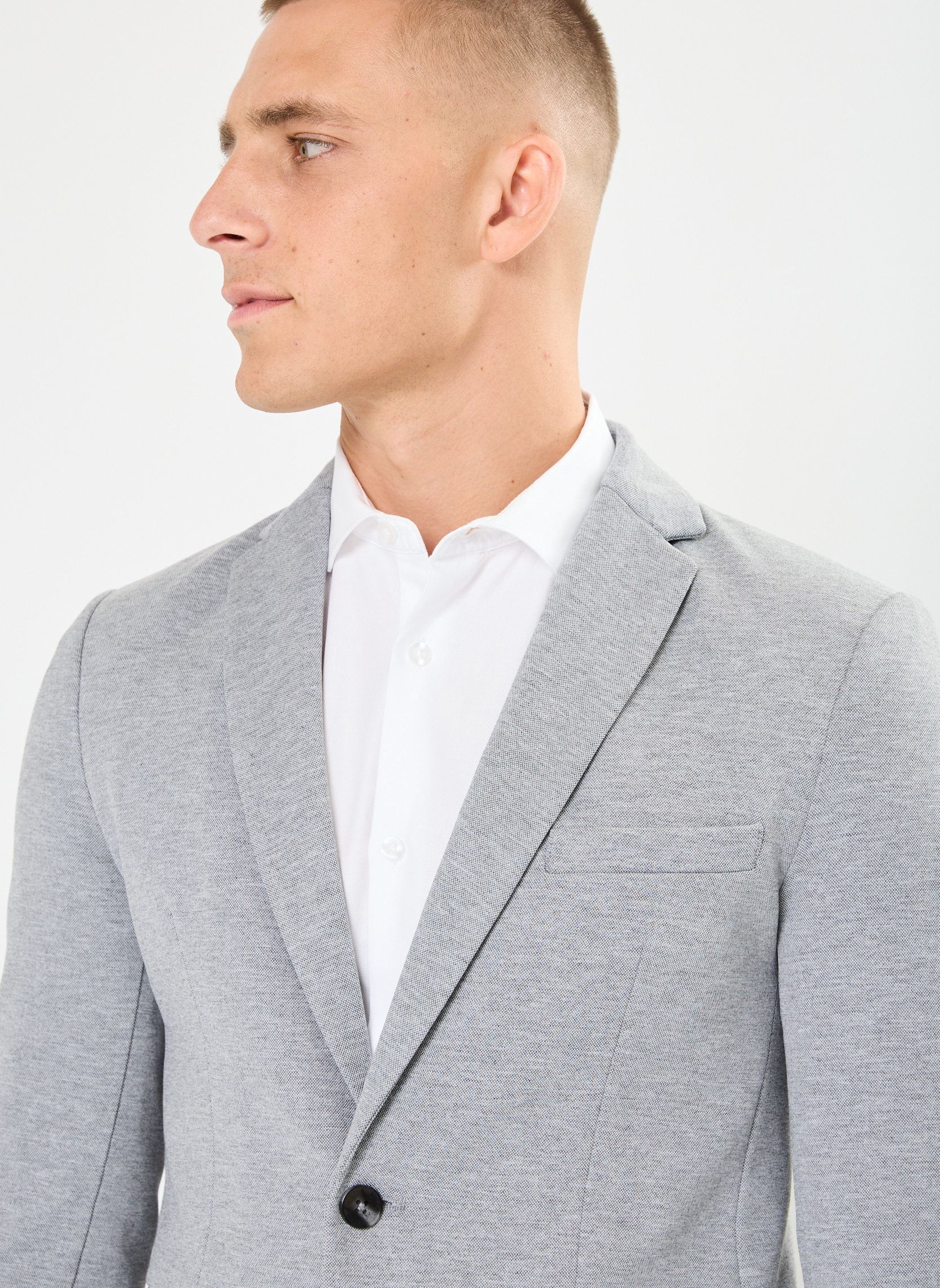 Kostuumvesten VALERIAN heren grijs Marvin&Co Kostuumvesten VALERIAN heren grijs GRIS CHINE MOYEN