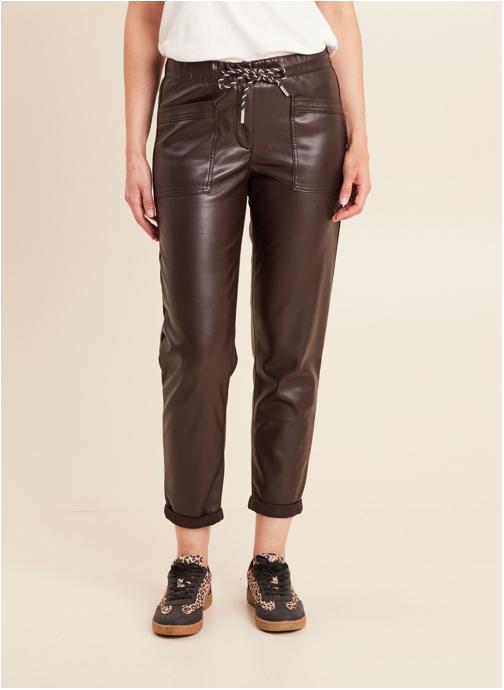 Bréal Pantalons droit PEBATSKY femme marron