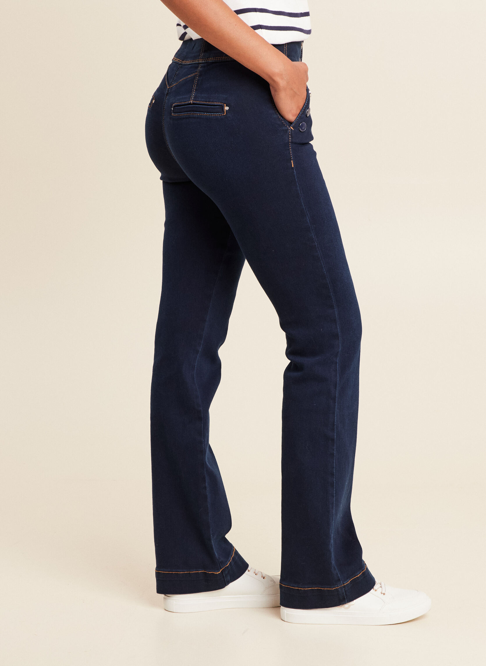 Jeans droit PEVOILIER femme bleu Bréal Jeans droit PEVOILIER femme bleu Bleu